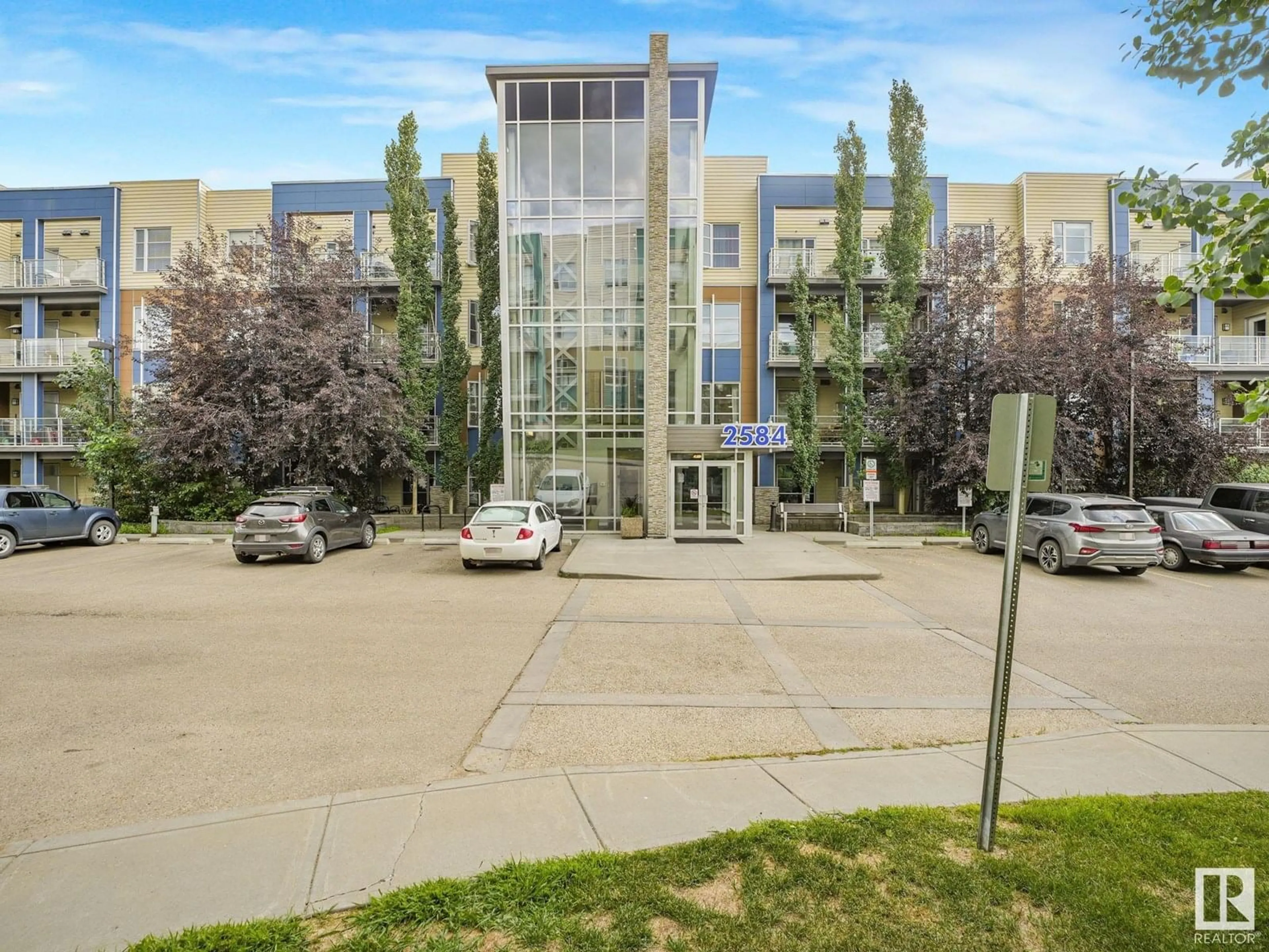 A pic from outside/outdoor area/front of a property/back of a property/a pic from drone, building for 201 - 2584 ANDERSON WY, Edmonton Alberta T6W0R2