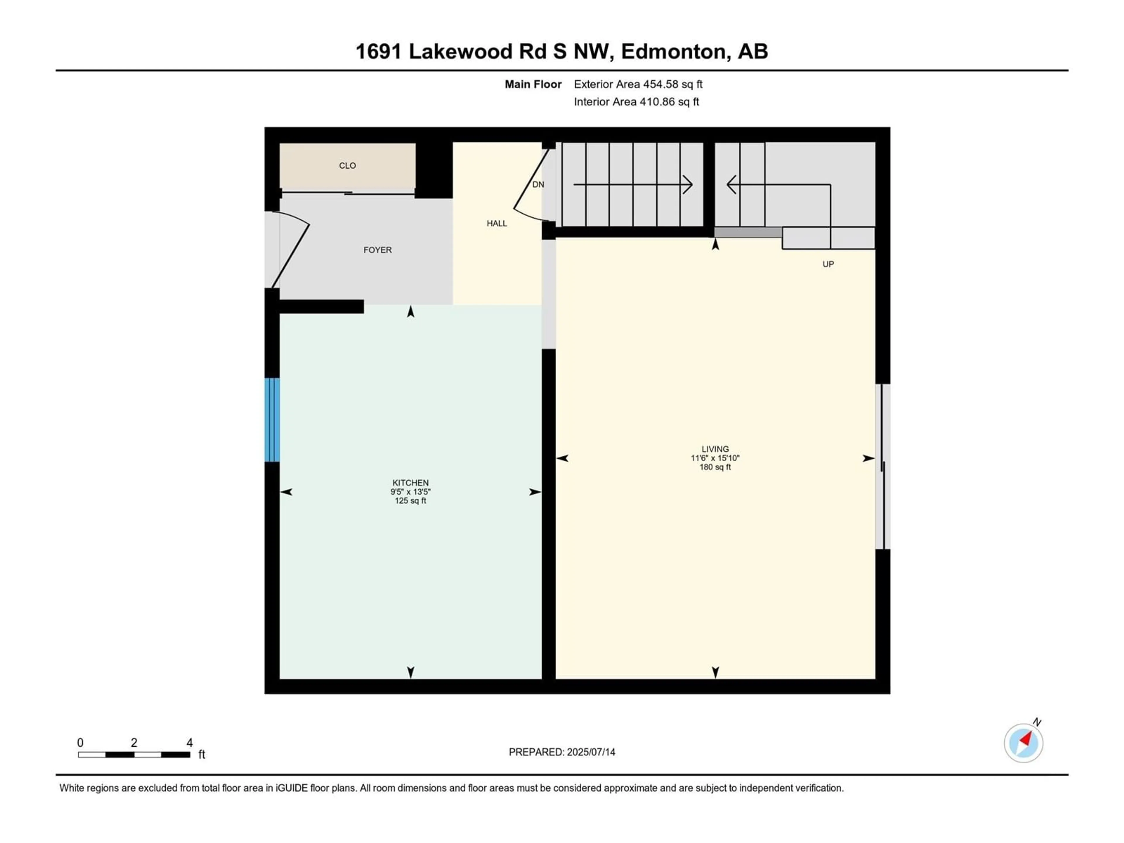 Floor plan for 1691 LAKEWOOD RD, Edmonton Alberta T6K3B9
