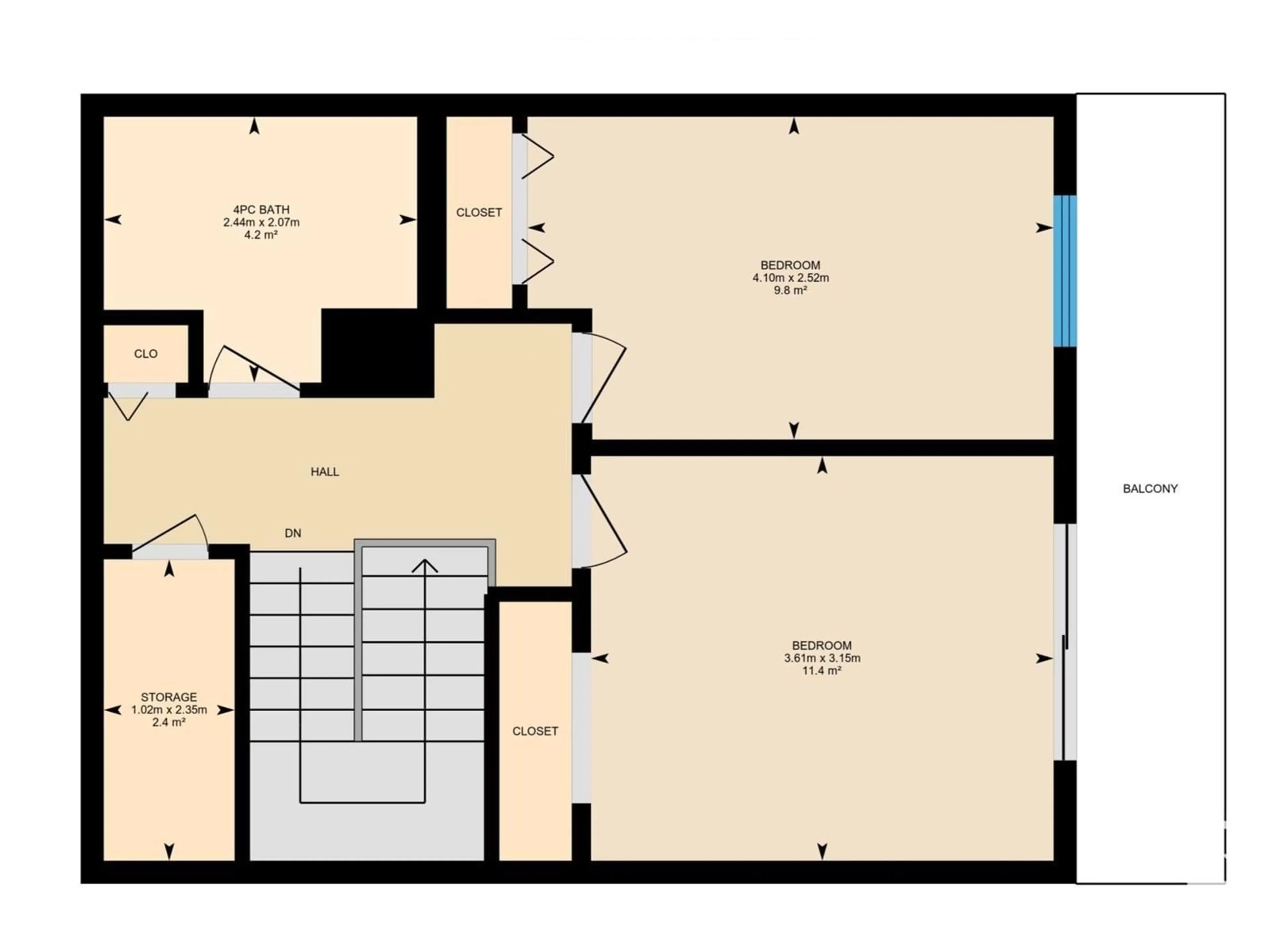 Floor plan for 20 10616 123 ST NW, Edmonton Alberta T5N1P2