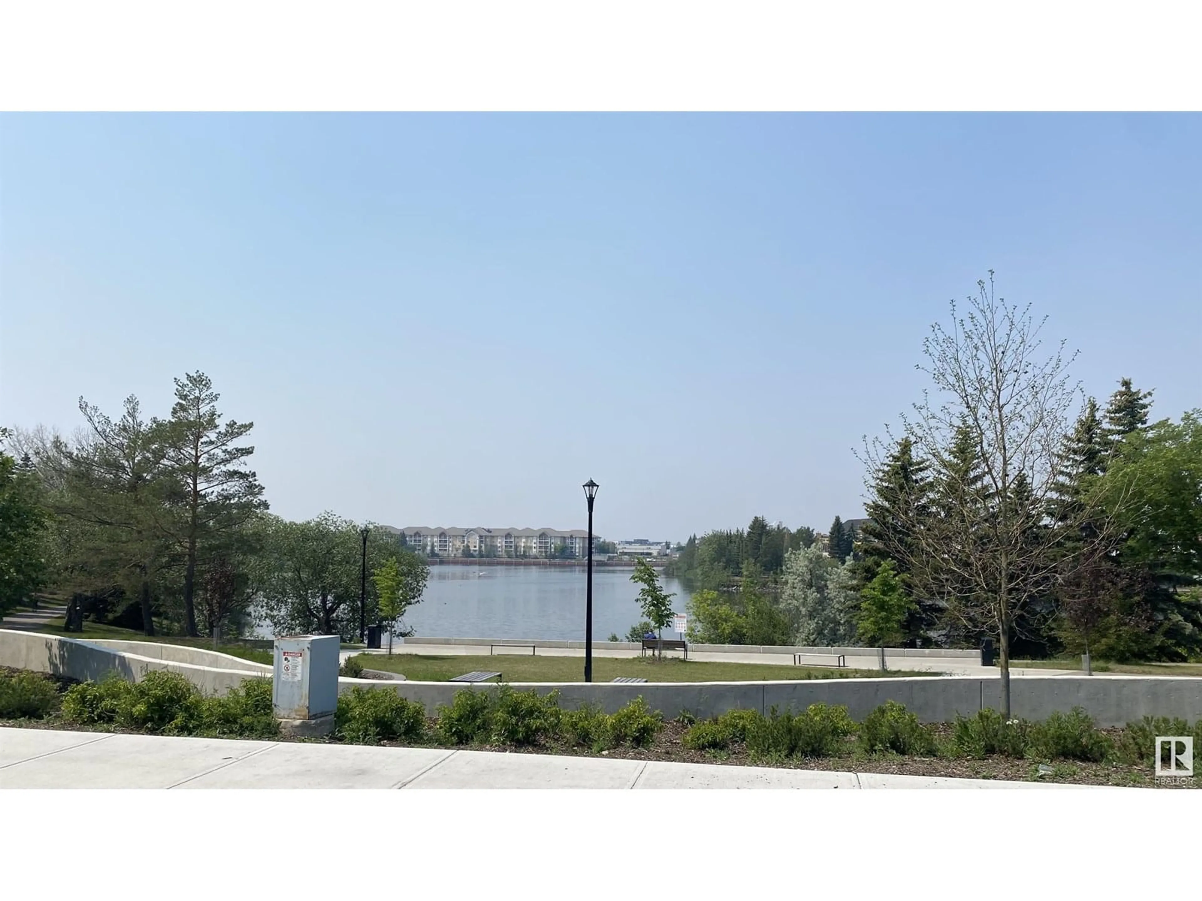 Patio, water/lake/river/ocean view for NW - 27 CASTLE KEEP KE, Edmonton Alberta T5X5K6