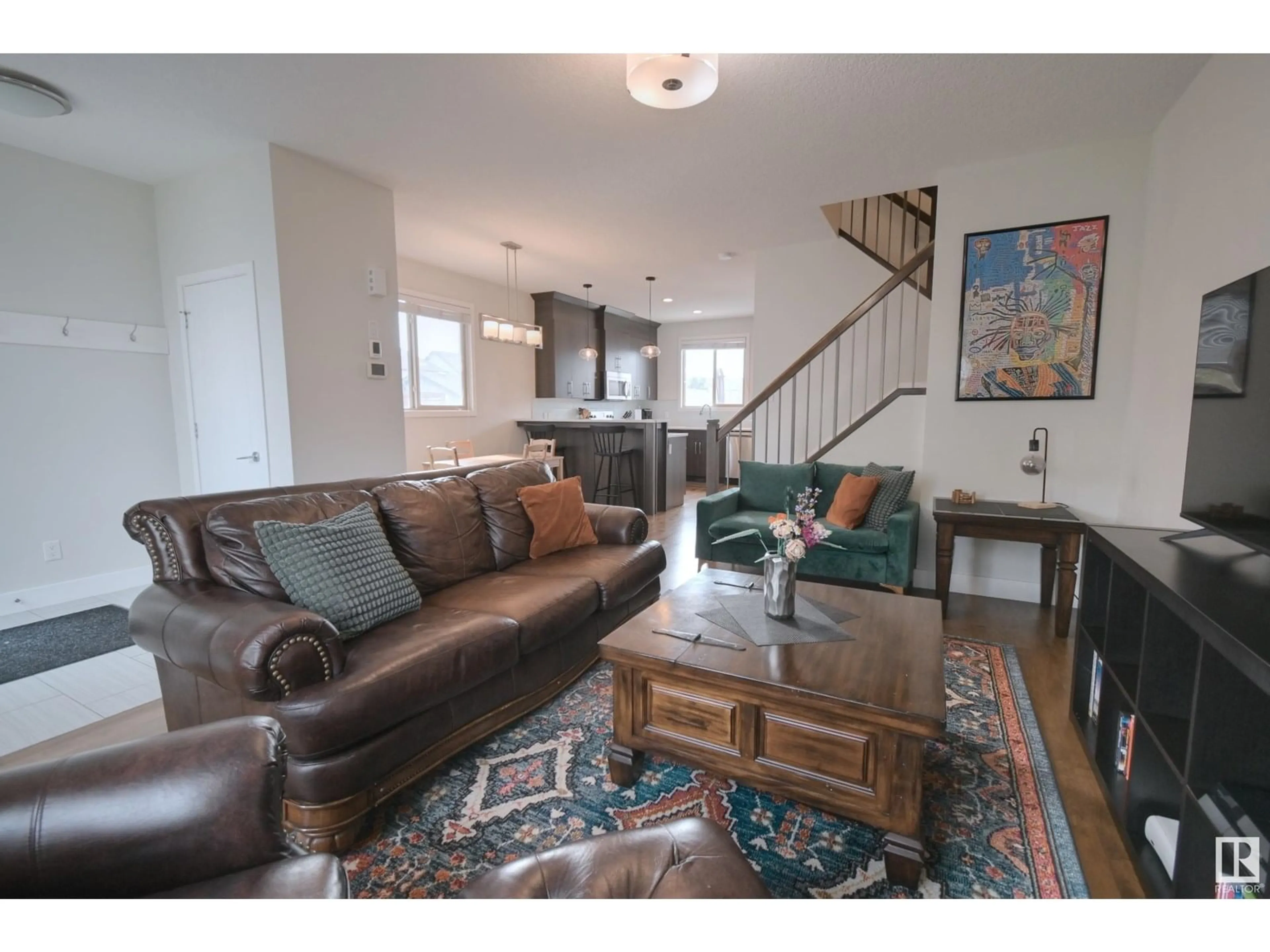 Living room with furniture, unknown for 90 GREENBURY BV, Spruce Grove Alberta T7X0A7