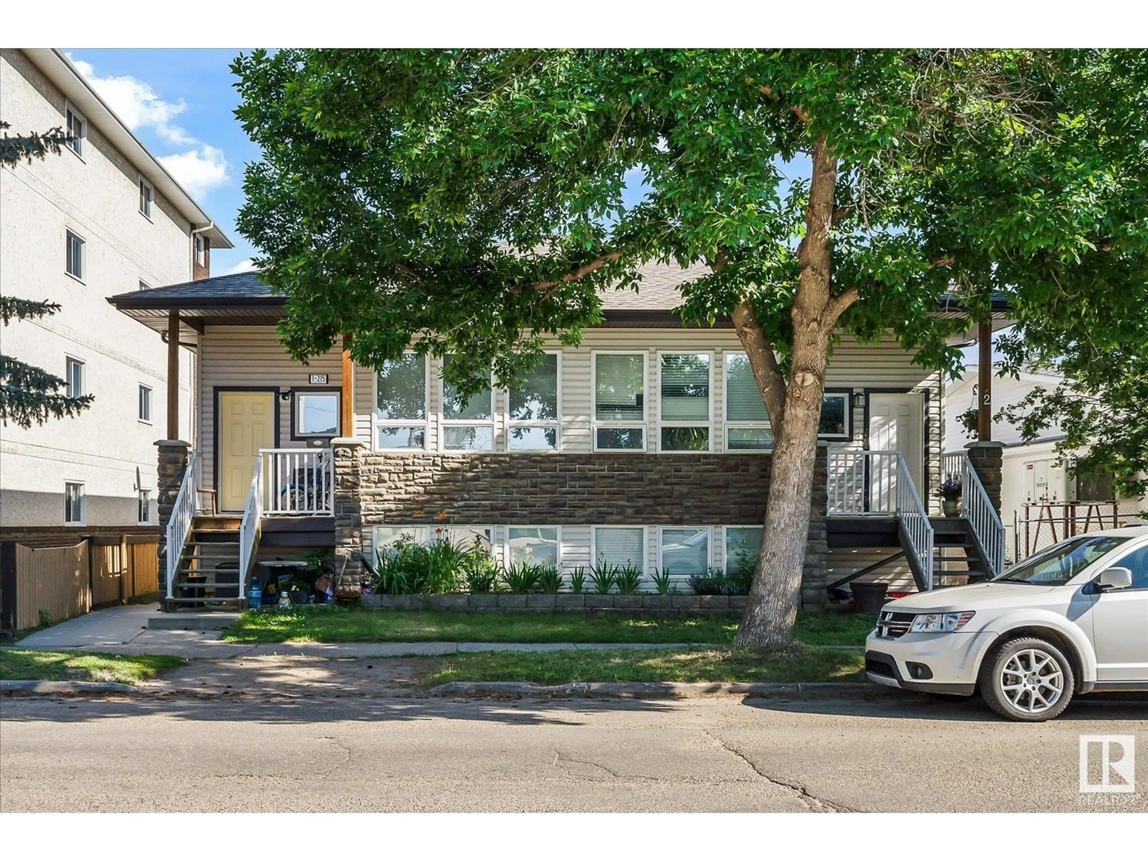 Home with vinyl exterior material, street for 3 - 215 CHURCH ROAD, Spruce Grove Alberta T7X2K3