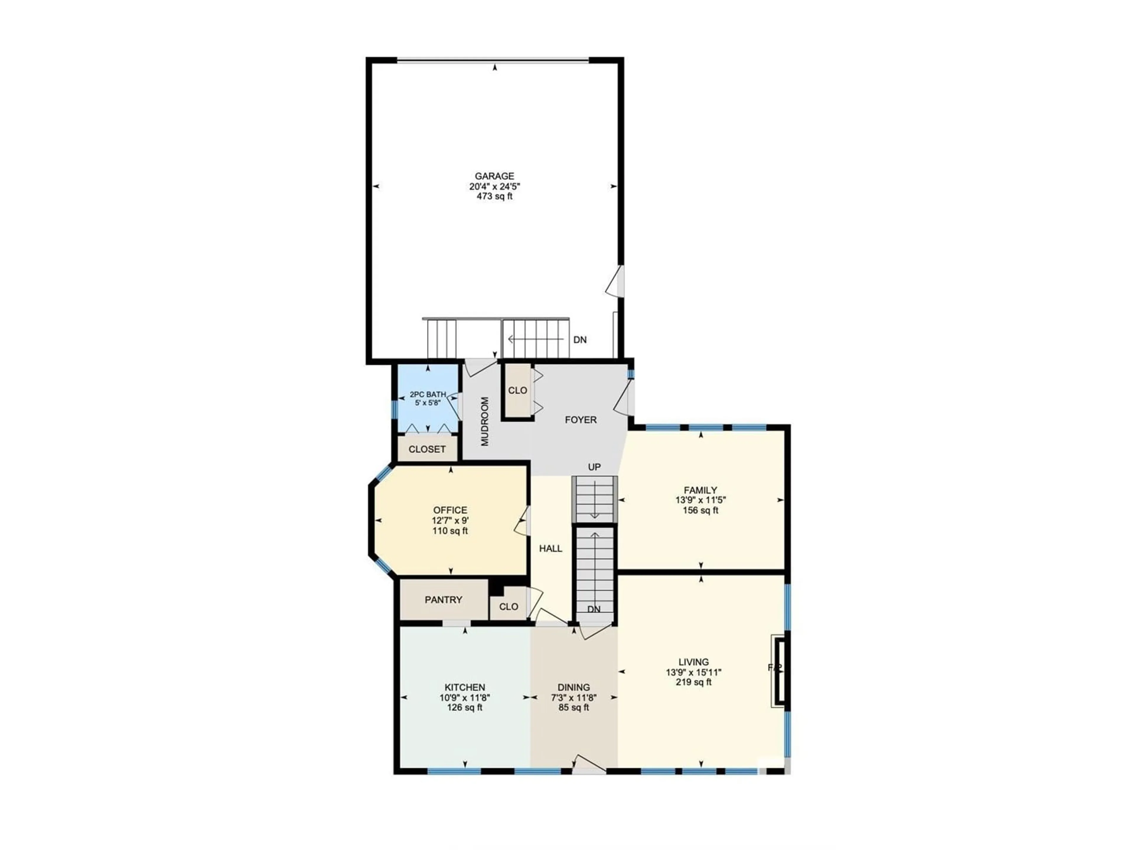 Floor plan for 11519 75 AV, Edmonton Alberta T6G0H9