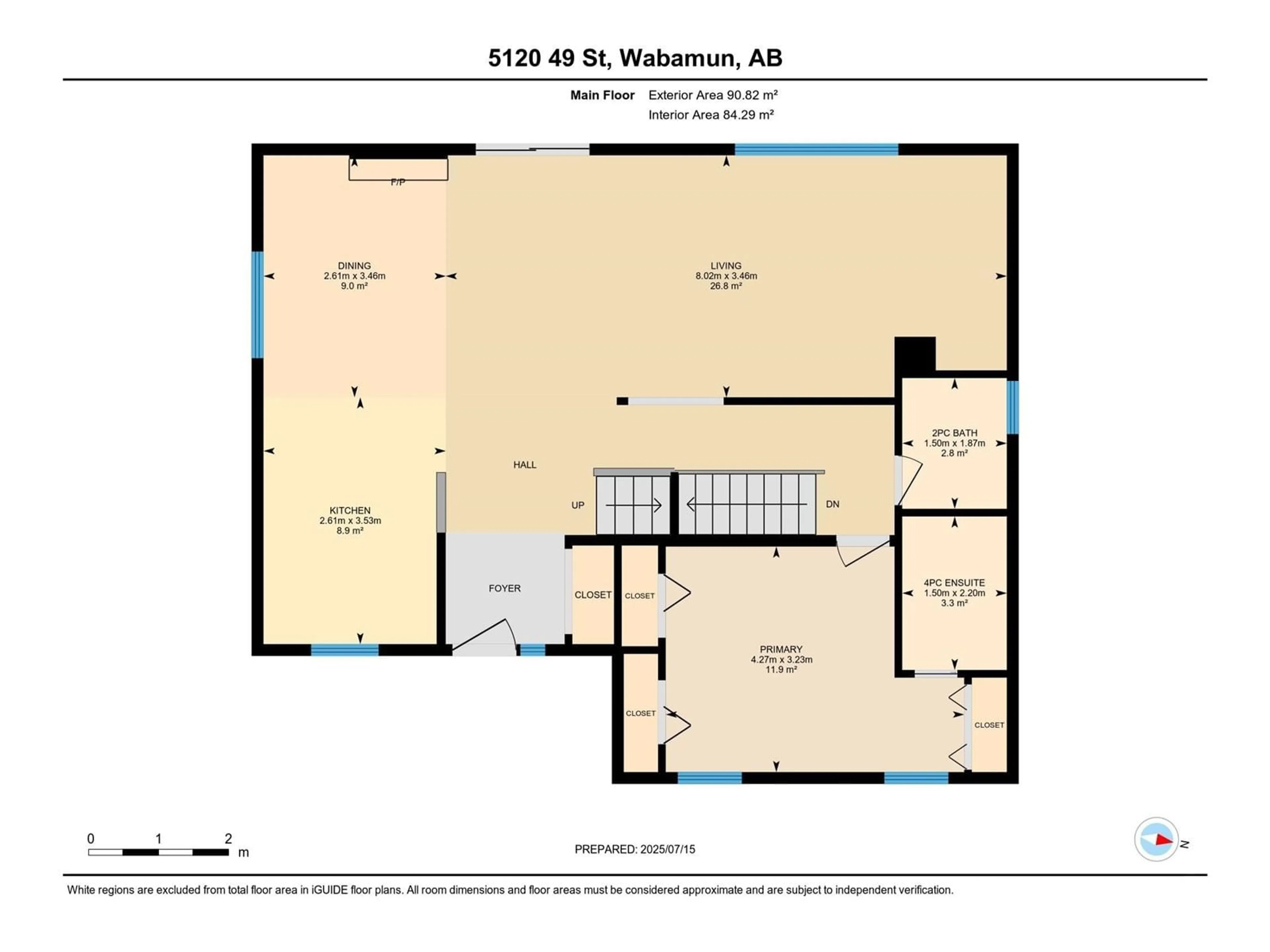 Floor plan for 5120 49 ST, Wabamun Alberta T0E2K0