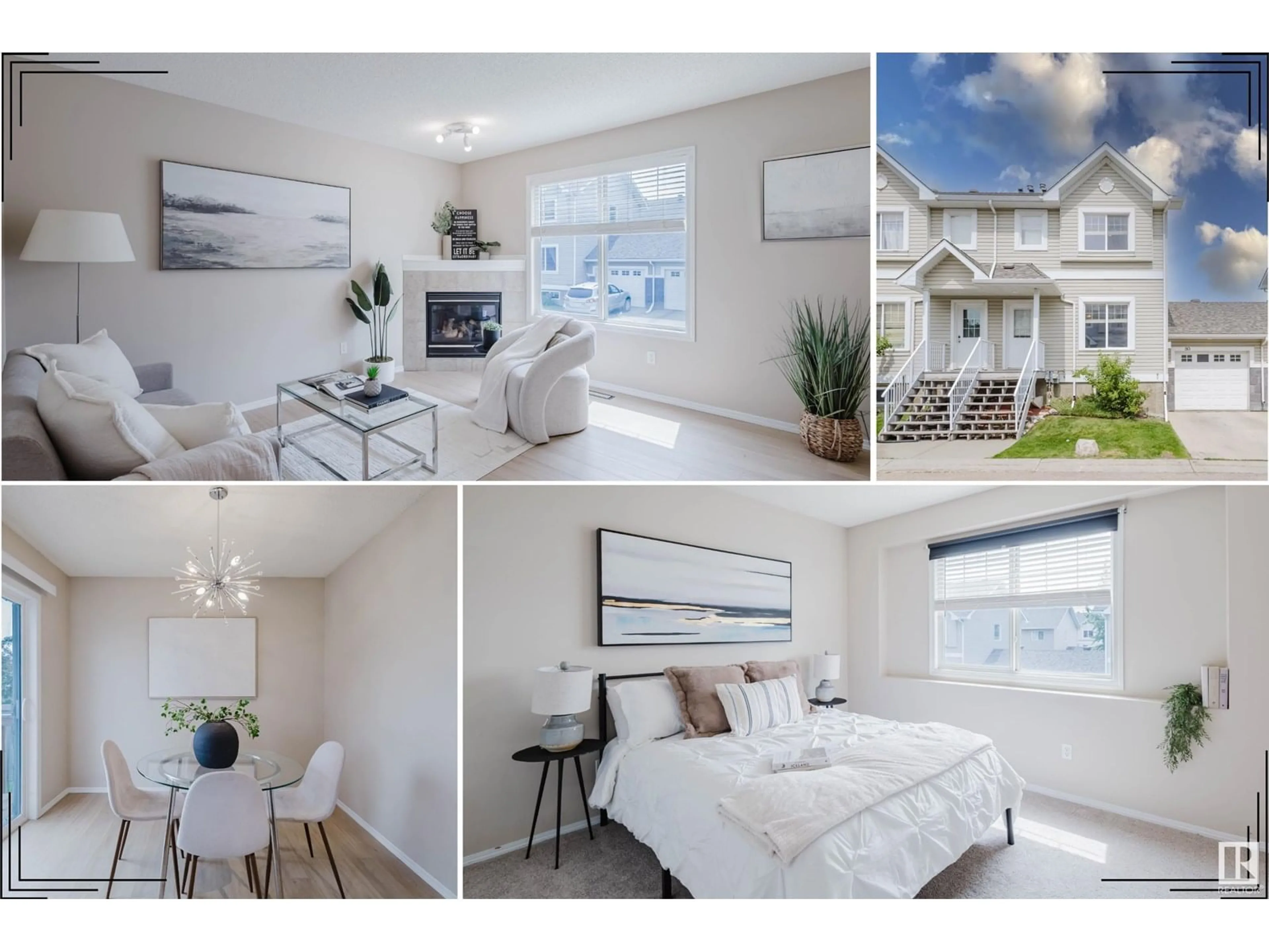 Living room with furniture, wood/laminate floor for #80 - 2503 24 ST, Edmonton Alberta T6T0B5