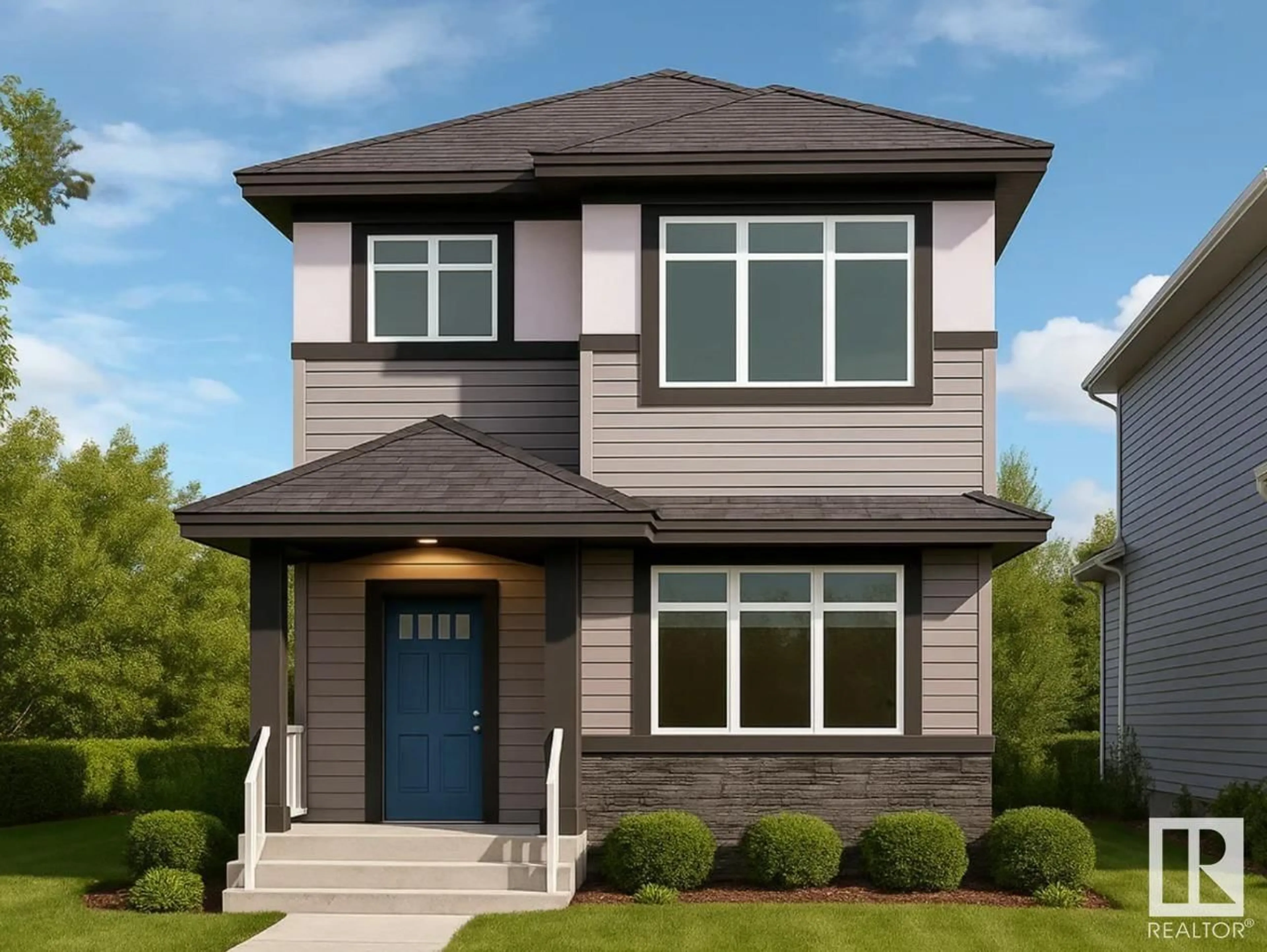 Home with vinyl exterior material, street for 4 RESPLENDENT WY, St. Albert Alberta T8N8B2
