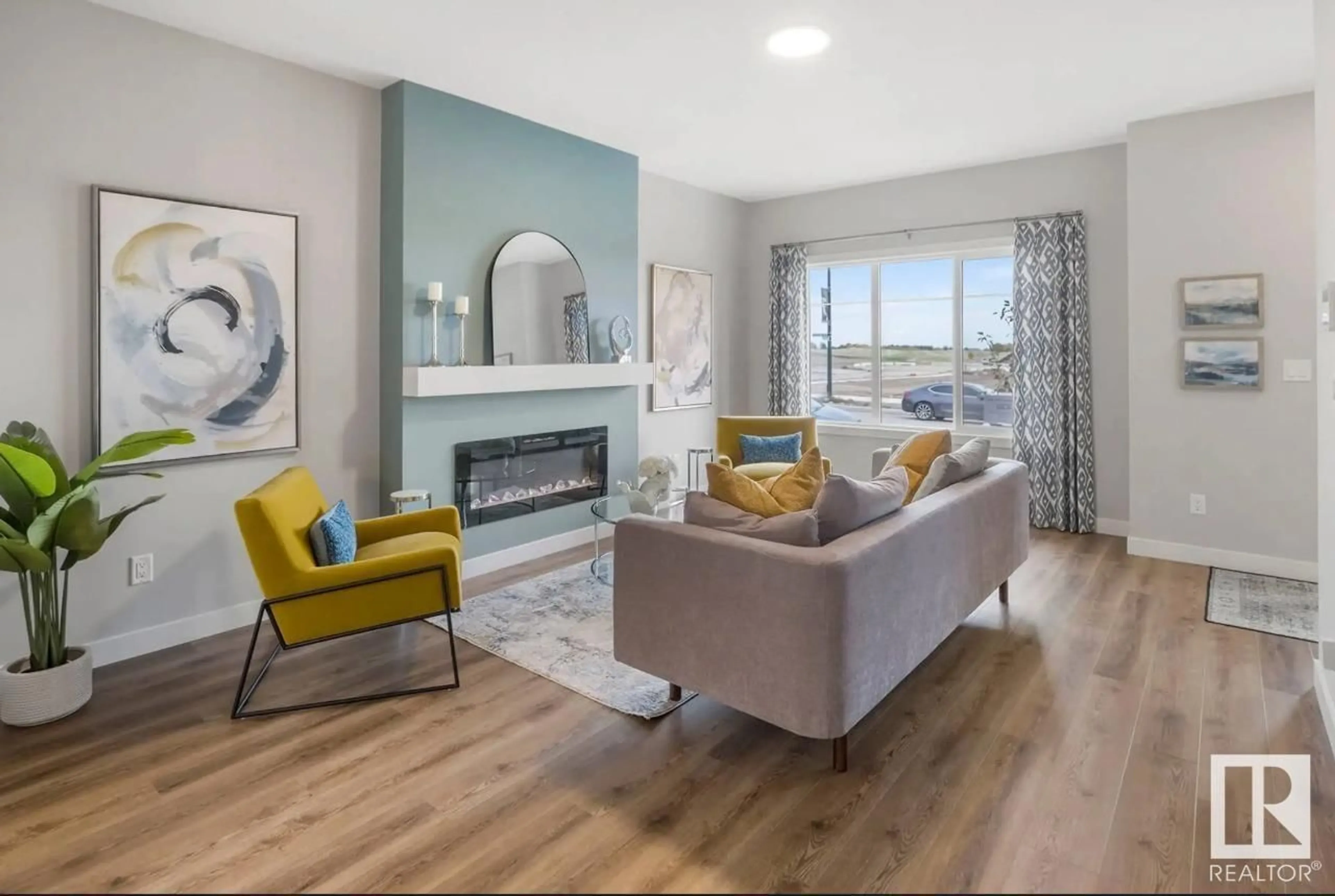 Living room with furniture, unknown for 4 RESPLENDENT WY, St. Albert Alberta T8N8B2