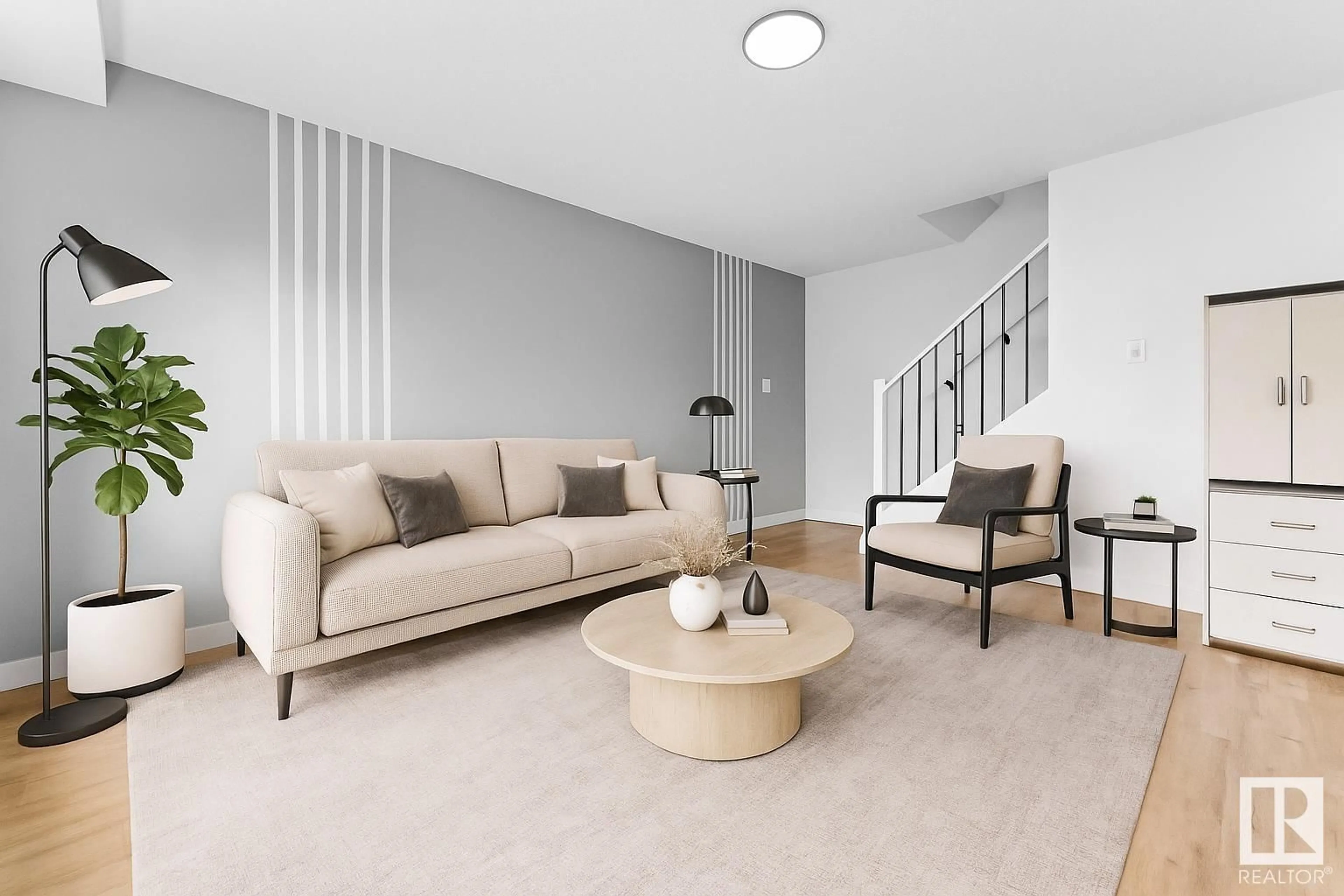 Living room with furniture, unknown for 6626 178 ST NW, Edmonton Alberta T5T2A2