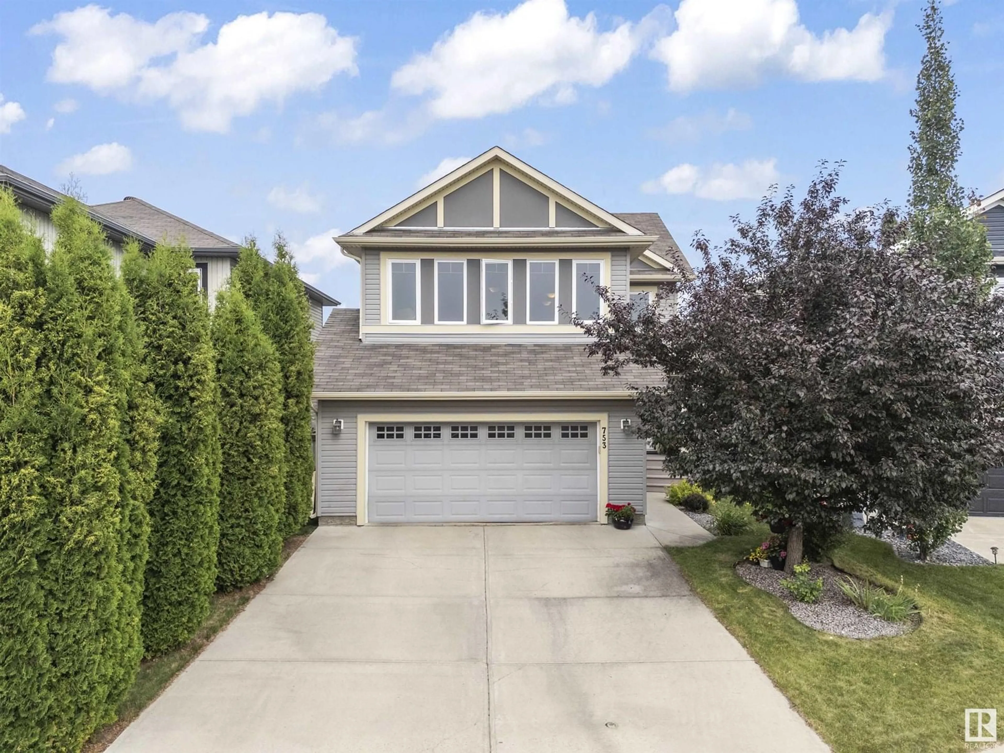 Home with vinyl exterior material, street for SW - 753 173B ST, Edmonton Alberta T6W0M9