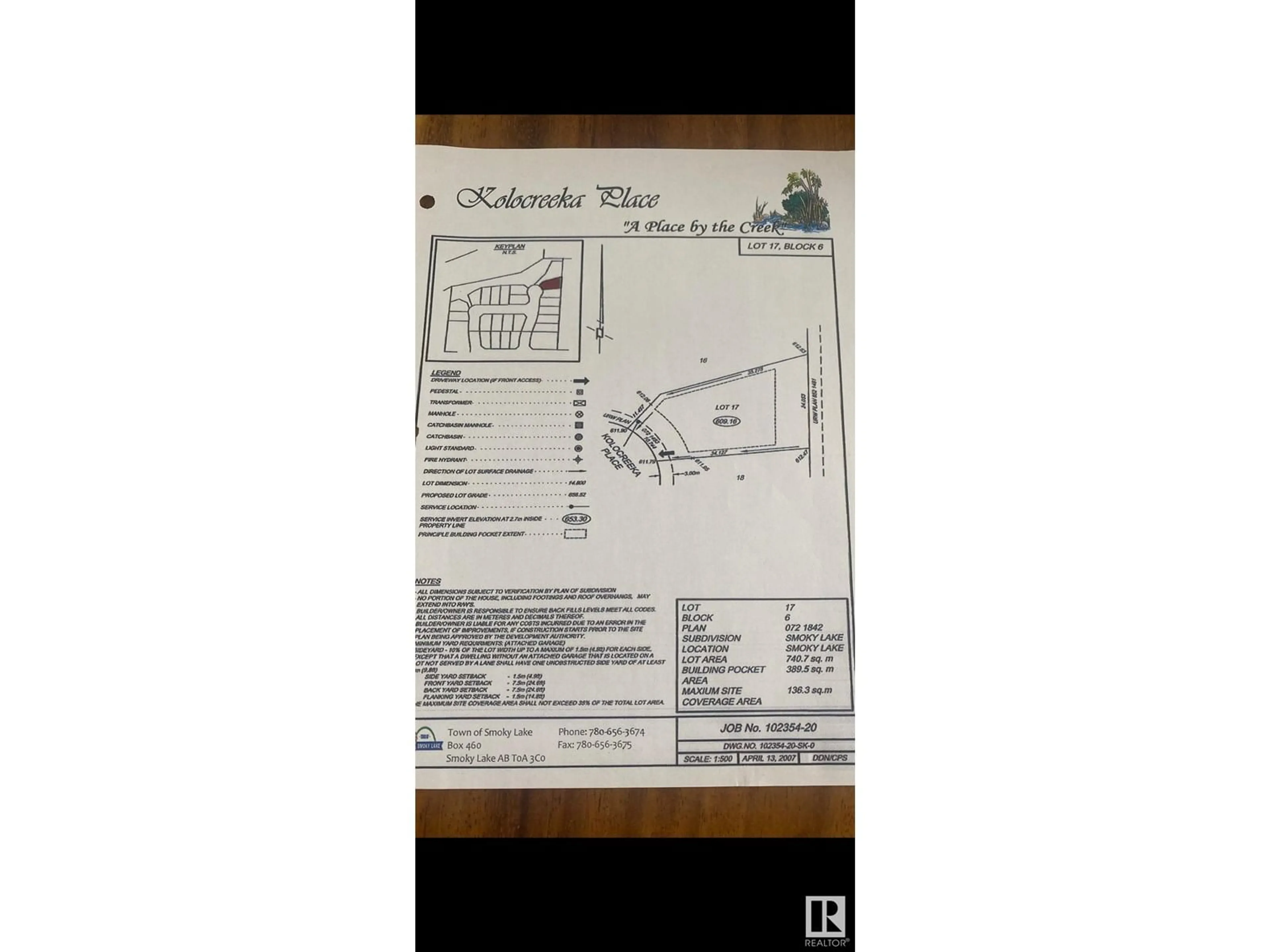 Picture of a map for 5611 45 ST, Smoky Lake Town Alberta T0A3C0