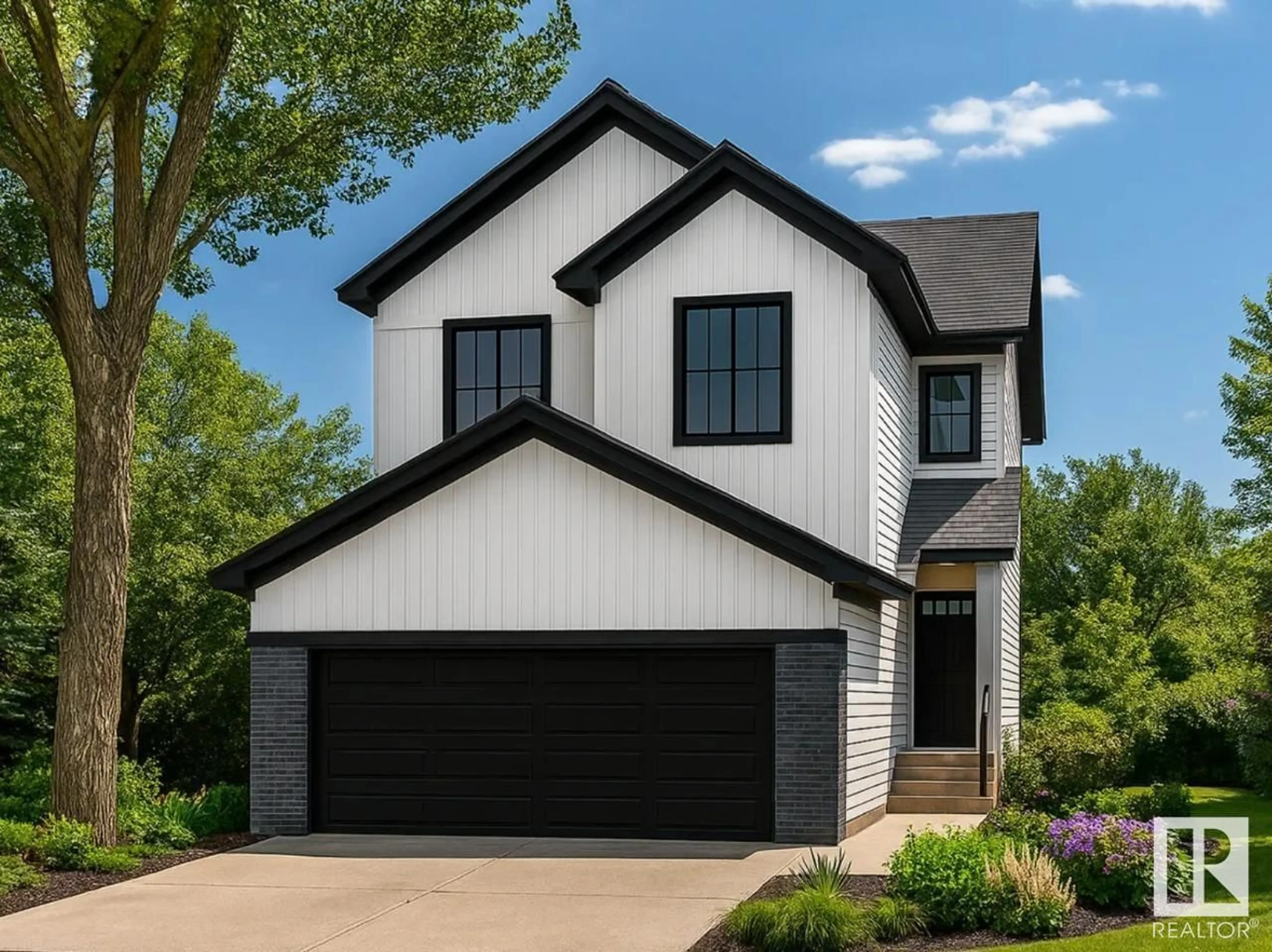 Home with brick exterior material, street for NW - 8821 223A AV, Edmonton Alberta T5T7X2