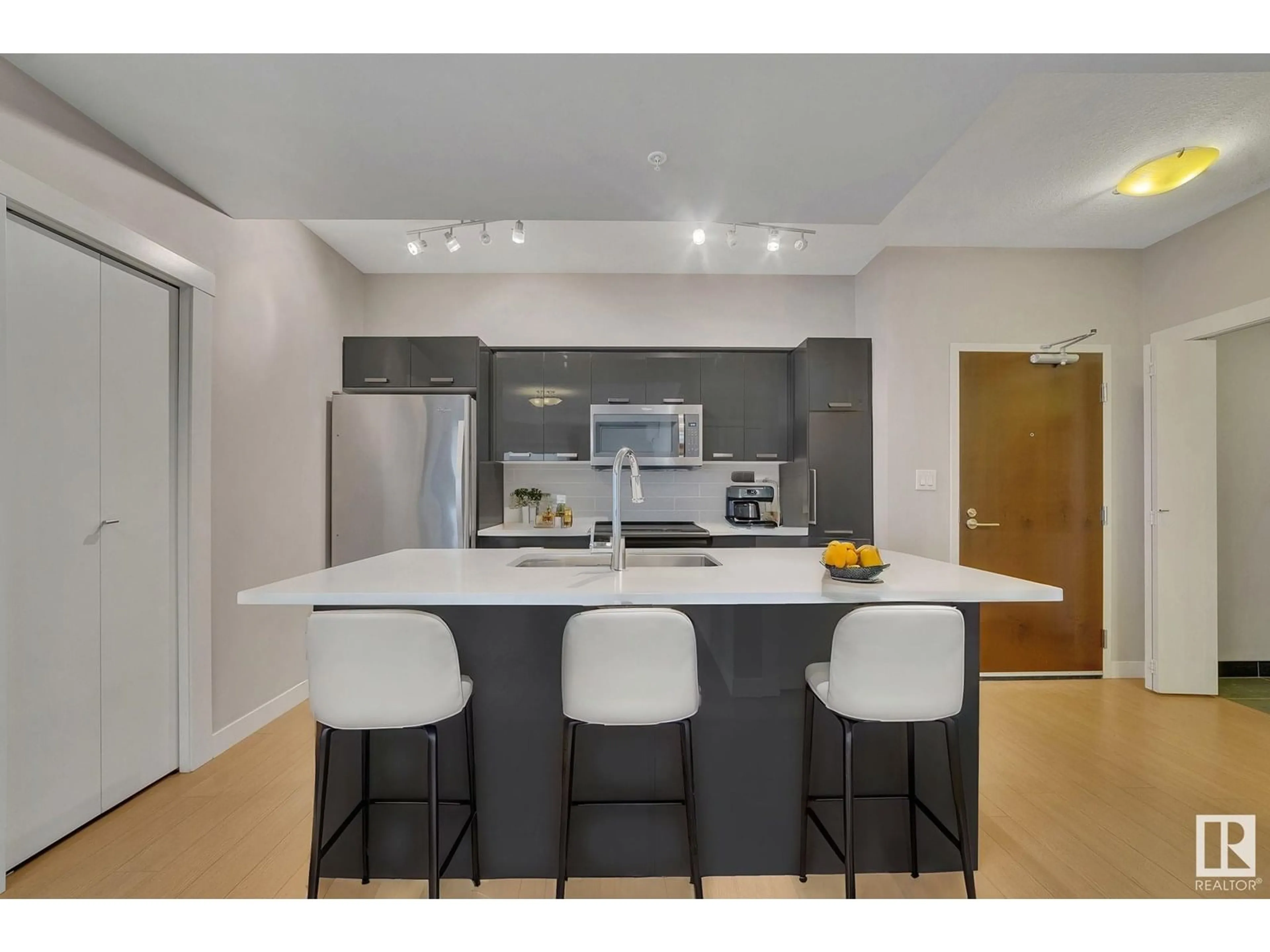 Open concept kitchen, unknown for 2107 10410 102 AV NW, Edmonton Alberta T5J0E9