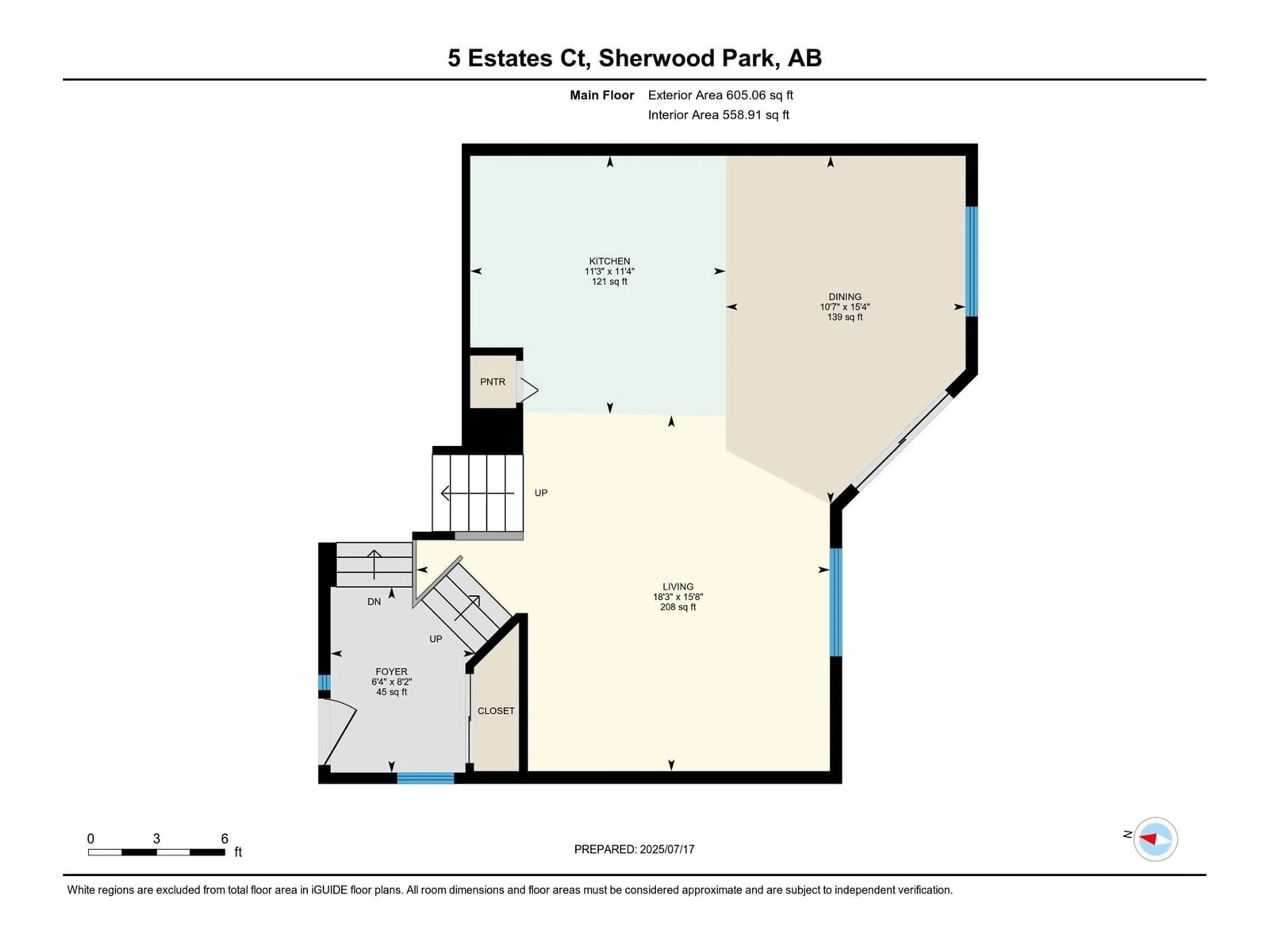 Floor plan for ESTATES CO, Sherwood Park Alberta T8B1M9