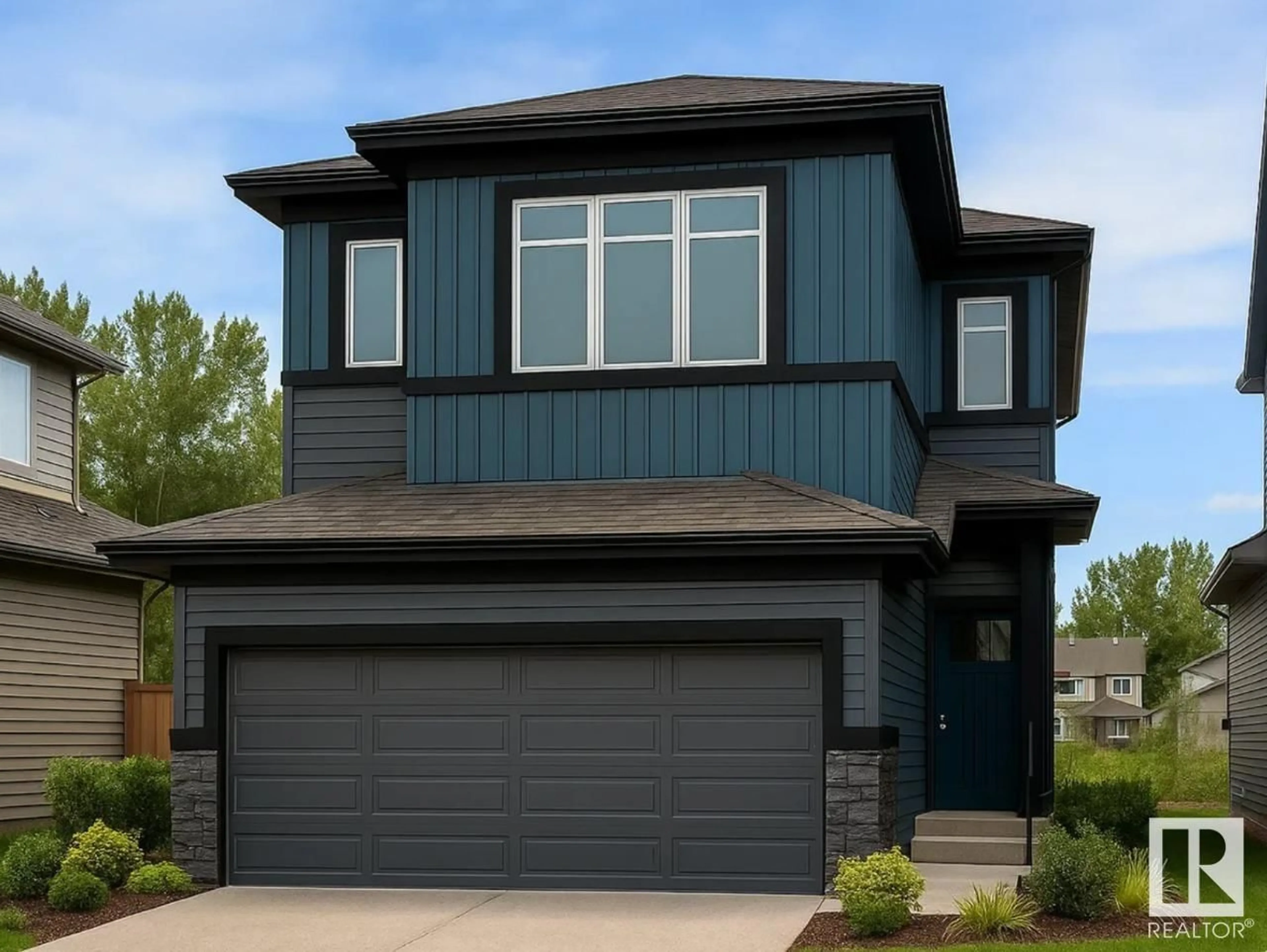 Home with vinyl exterior material, street for 8909 223A ST, Edmonton Alberta T5T7X2