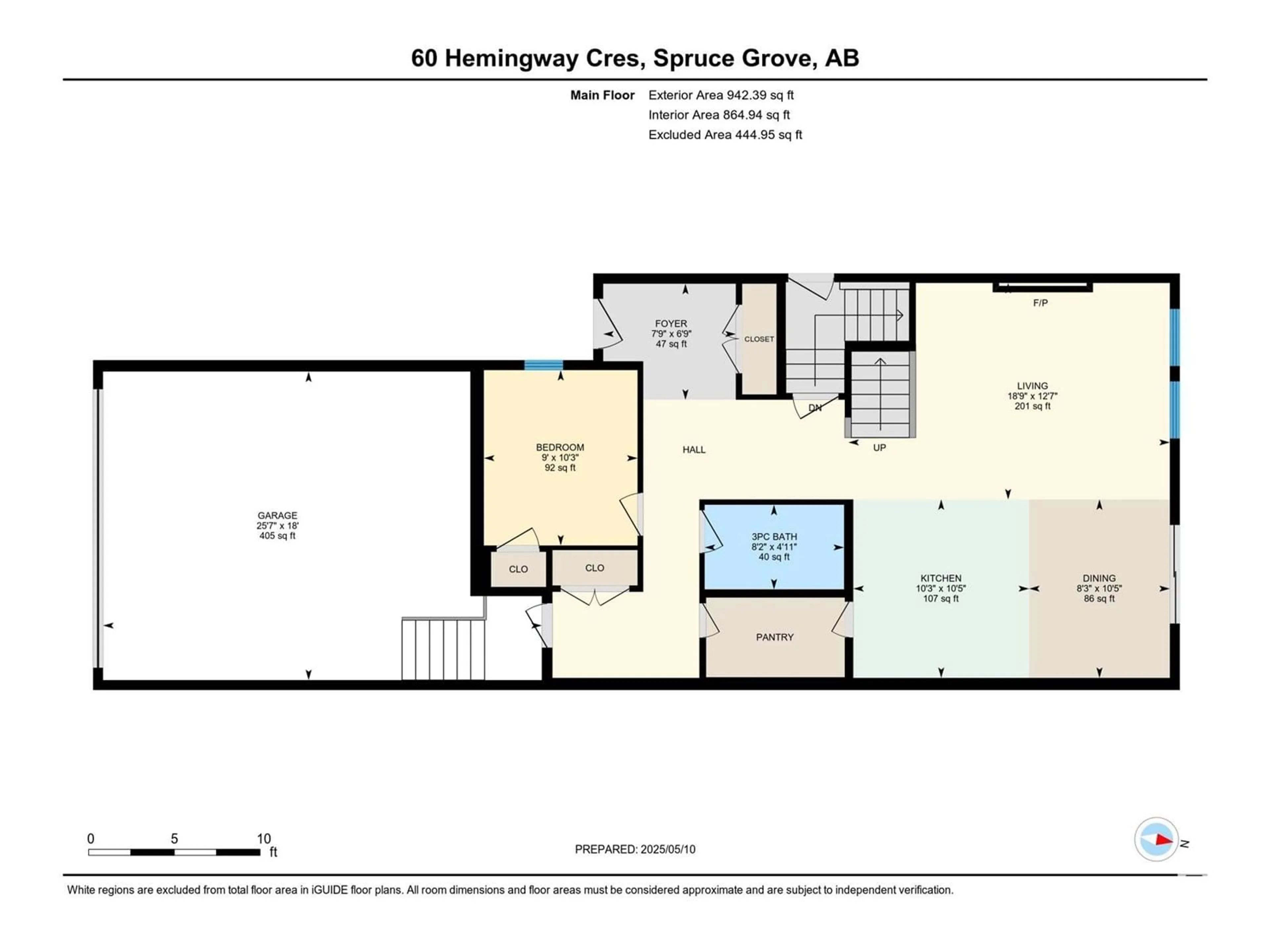 Floor plan for 60 HEMINGWAY CR, Spruce Grove Alberta T7X2L6
