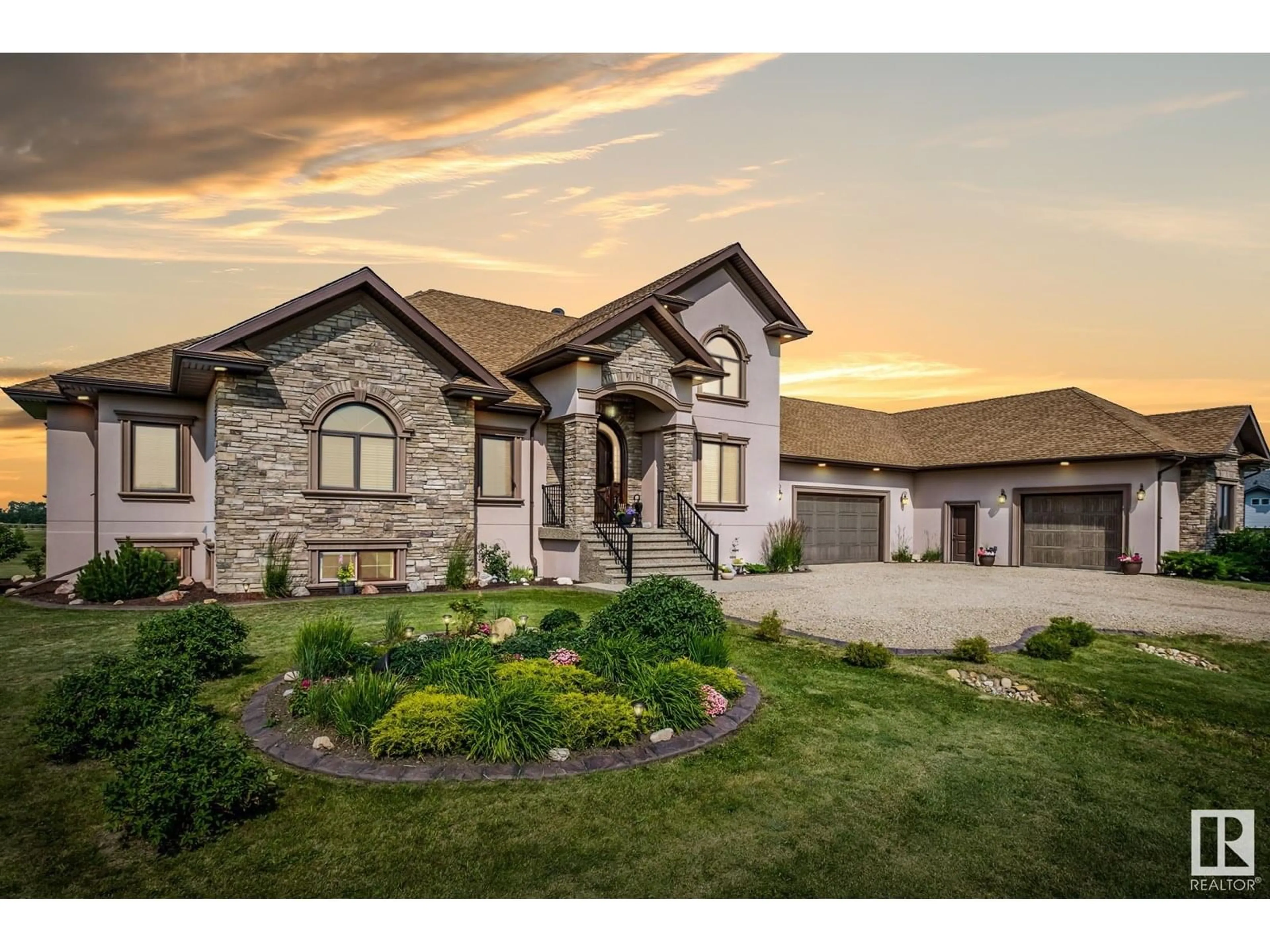Home with brick exterior material, street for 1030 - 50125 RGE ROAD 233, Rural Leduc County Alberta T4X0L2