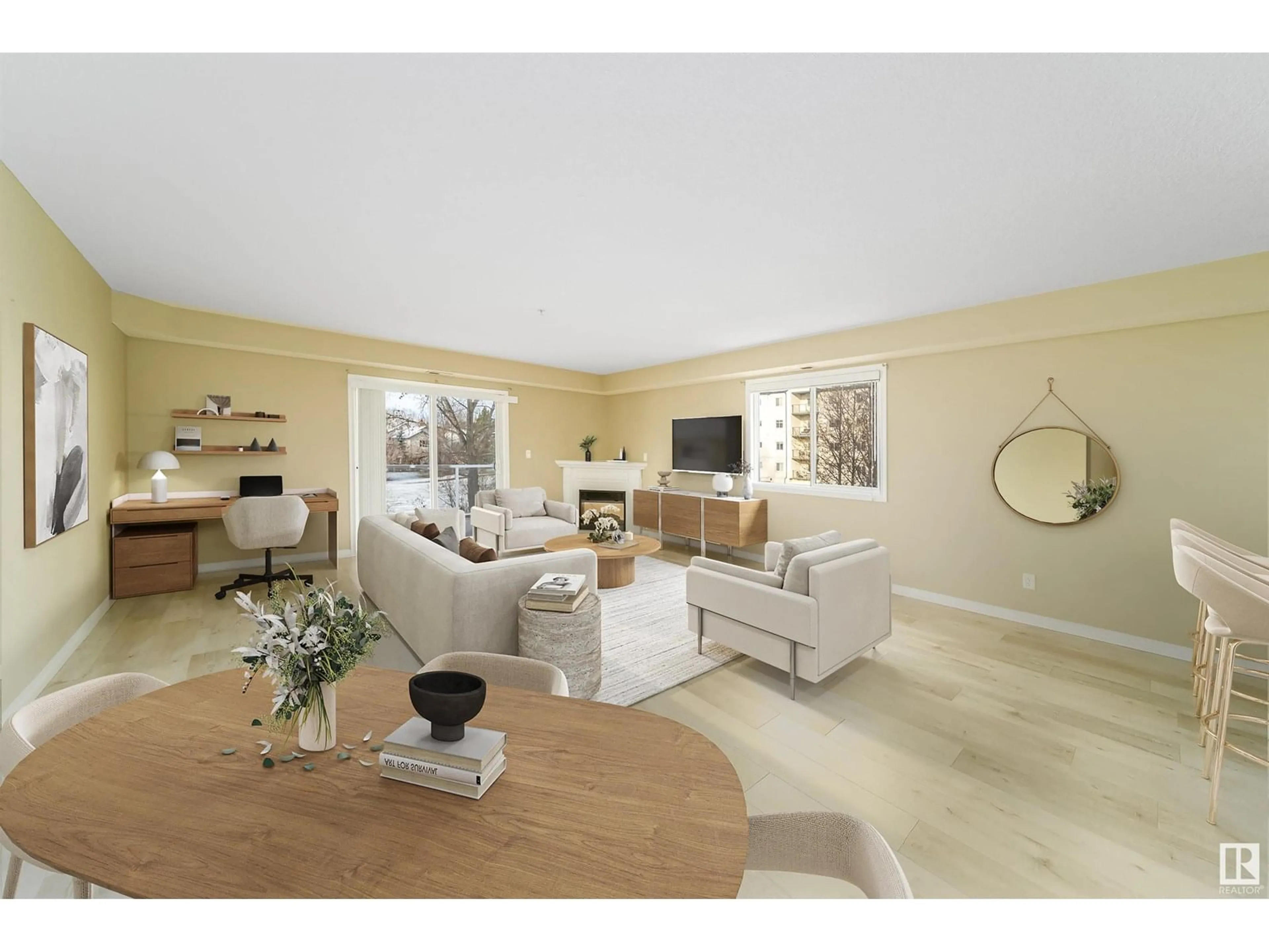 Living room with furniture, unknown for 306 - 260 LEWIS ESTATES BV, Edmonton Alberta T5T3Y4