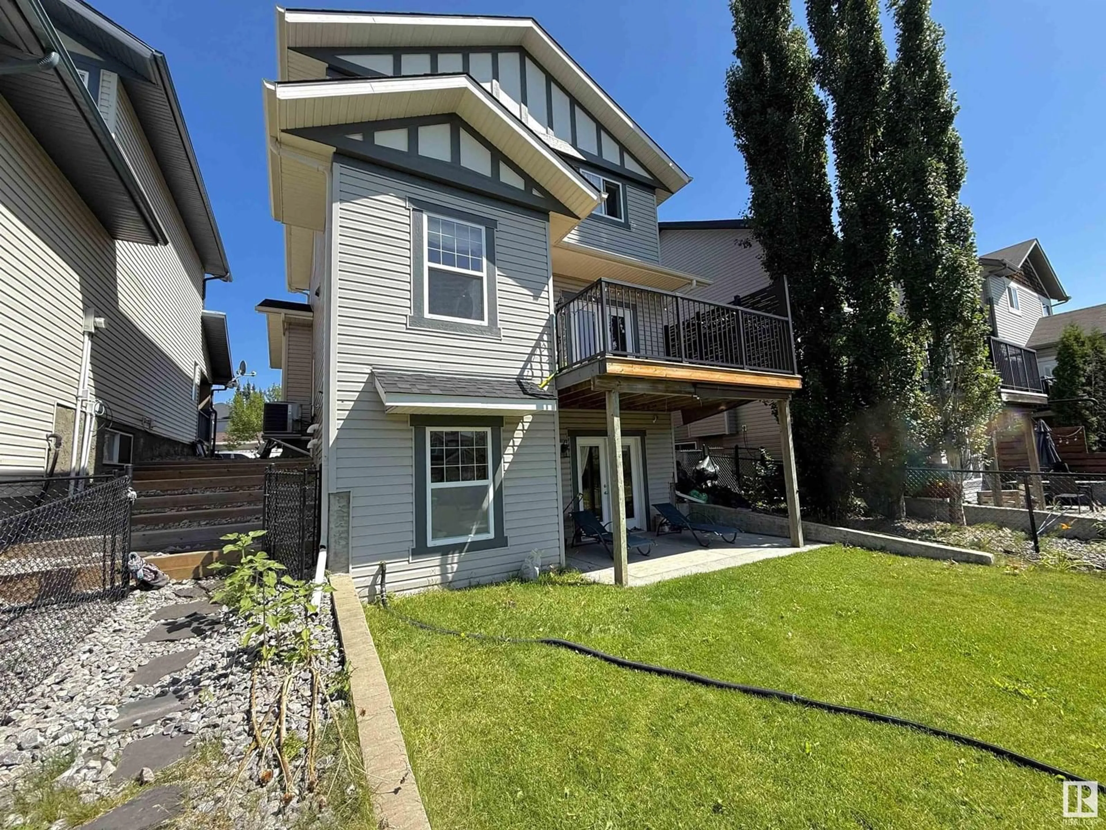 A pic from outside/outdoor area/front of a property/back of a property/a pic from drone, street for NW - 3173 TRELLE LO, Edmonton Alberta T6R0A2