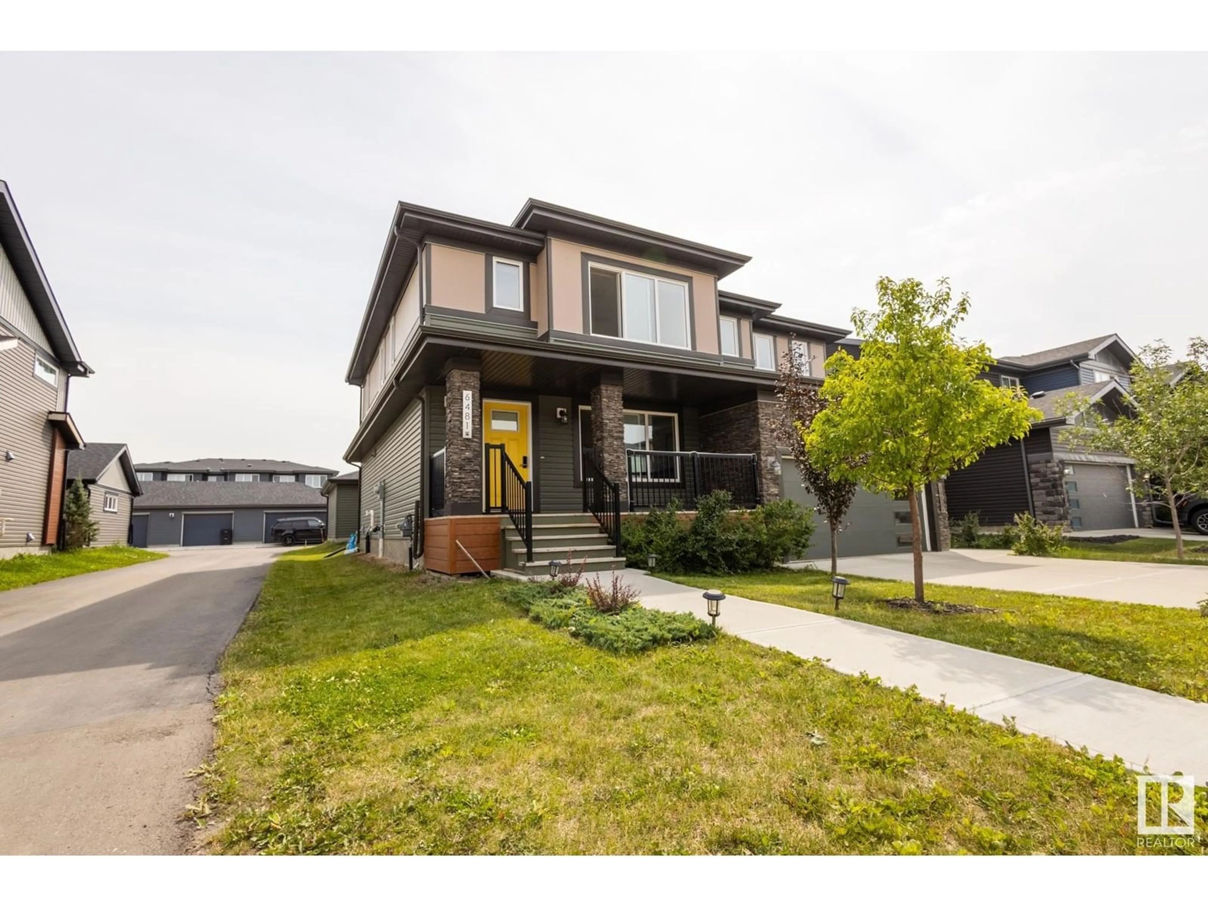Home with brick exterior material, street for 6481 KING WD, Edmonton Alberta T6W3Z9