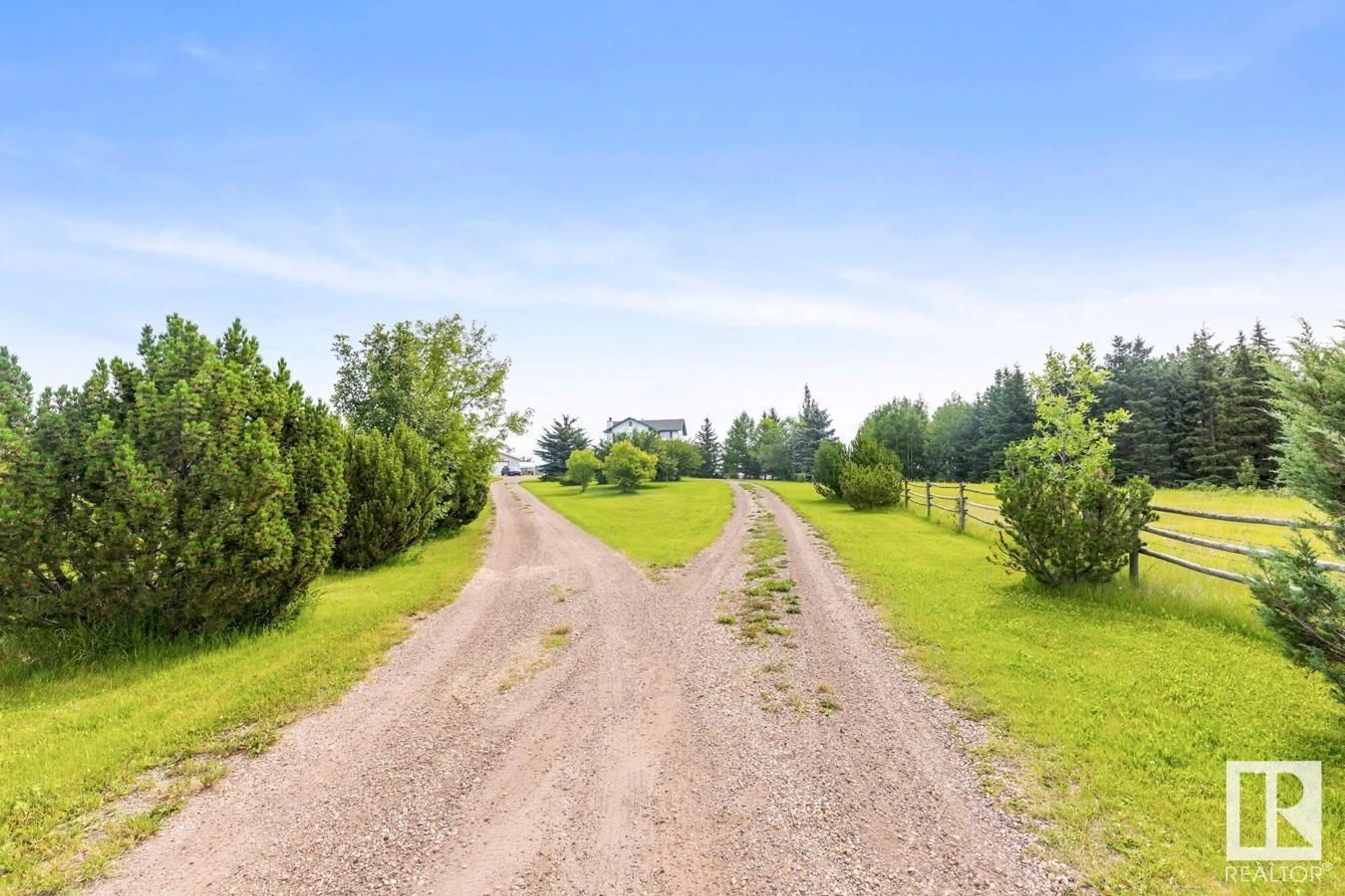 A pic from outside/outdoor area/front of a property/back of a property/a pic from drone, forest/trees view for 51433 RGE ROAD 232, Rural Strathcona County Alberta T8B1L1