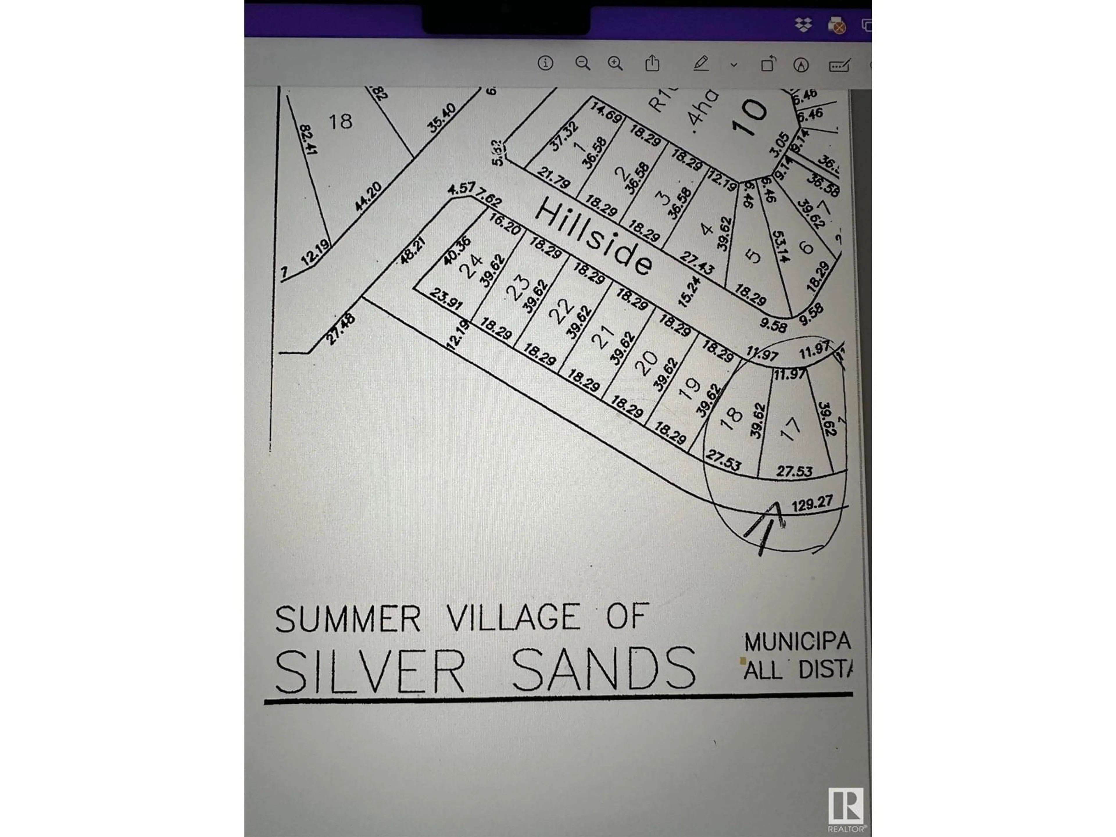 Picture of a map for 17 HILLSIDE CR, Rural Lac Ste. Anne County Alberta T0E0A0