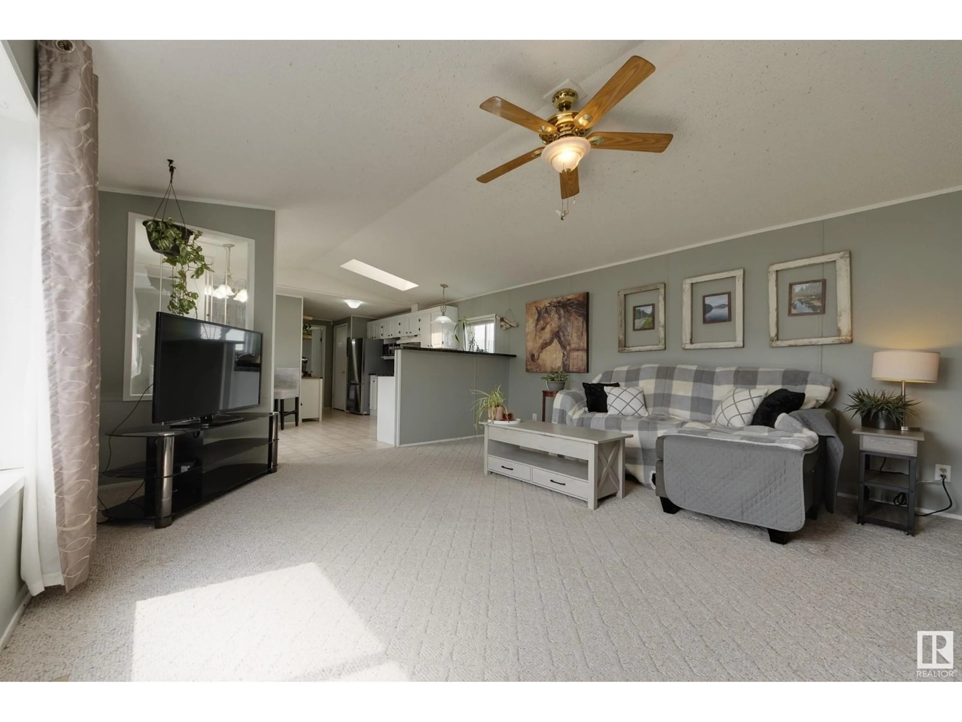 Living room with furniture, unknown for 38 CALMAR MOBILE HOME PARK, Calmar Alberta T0C0V0