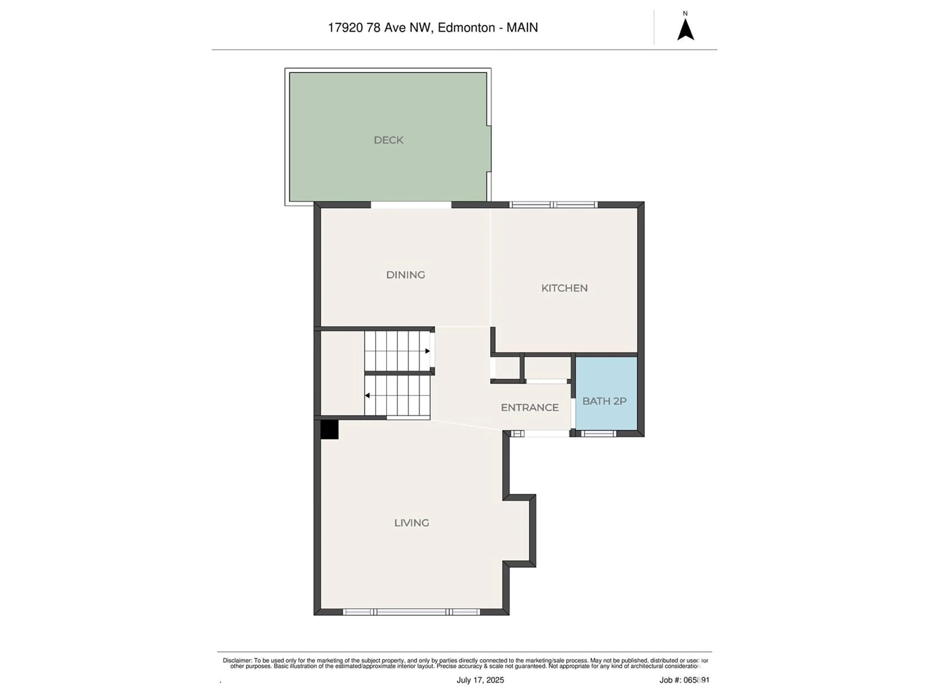 Floor plan for 17920 78 AV, Edmonton Alberta T5T3R7