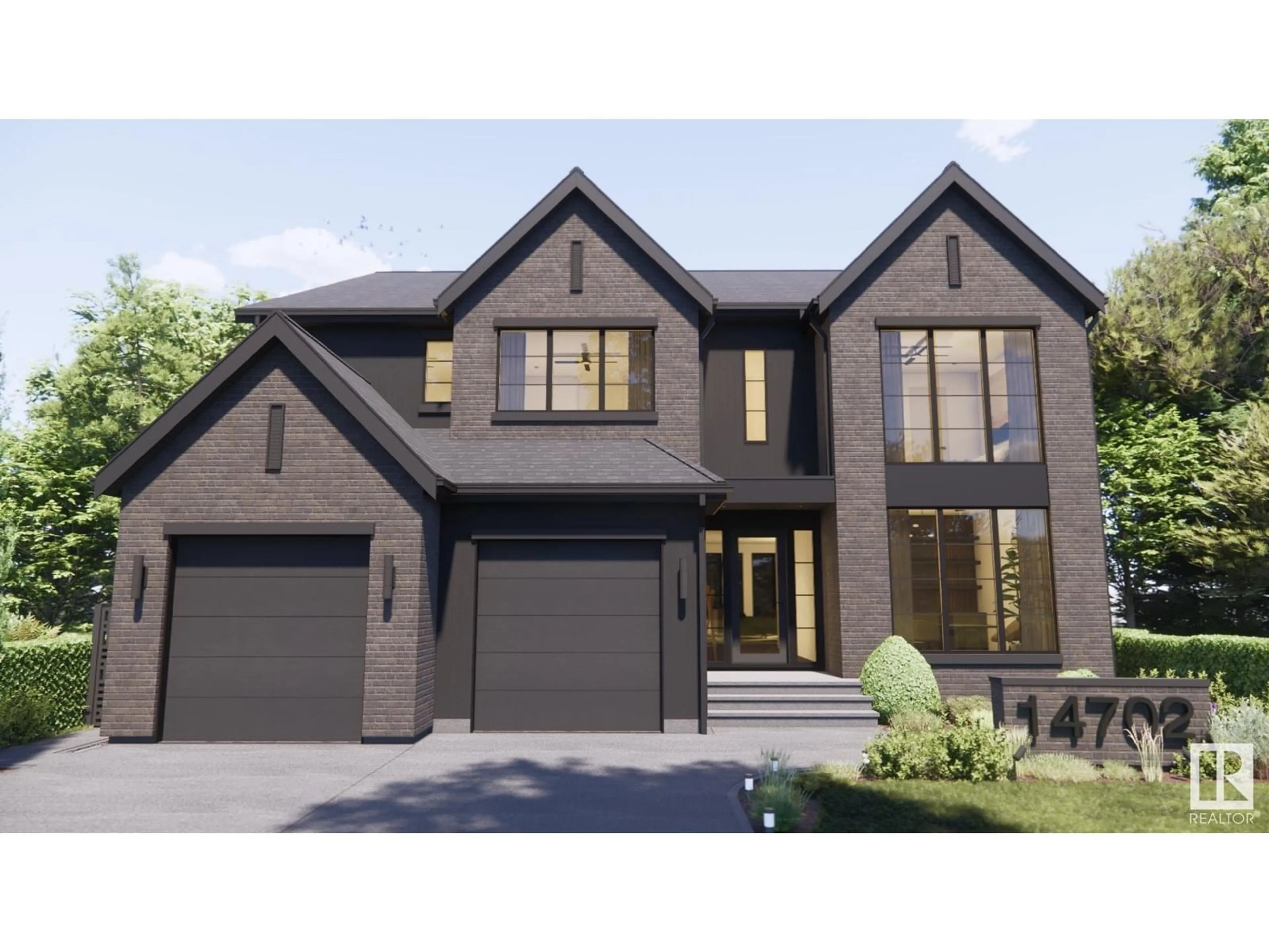 Home with brick exterior material, street for 14702 PARK DR, Edmonton Alberta T5R5V4