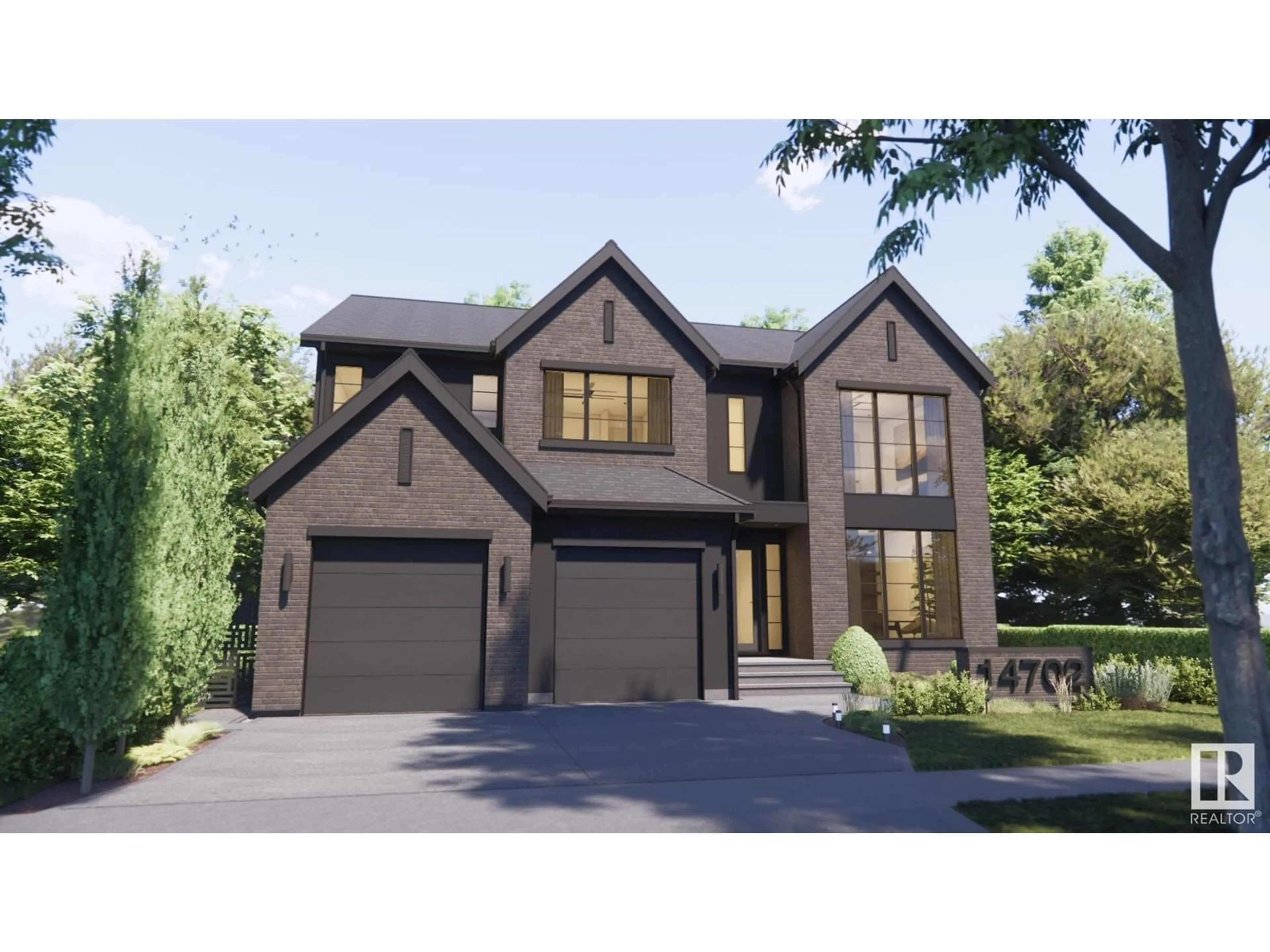 Home with brick exterior material, street for 14702 PARK DR, Edmonton Alberta T5R5V4
