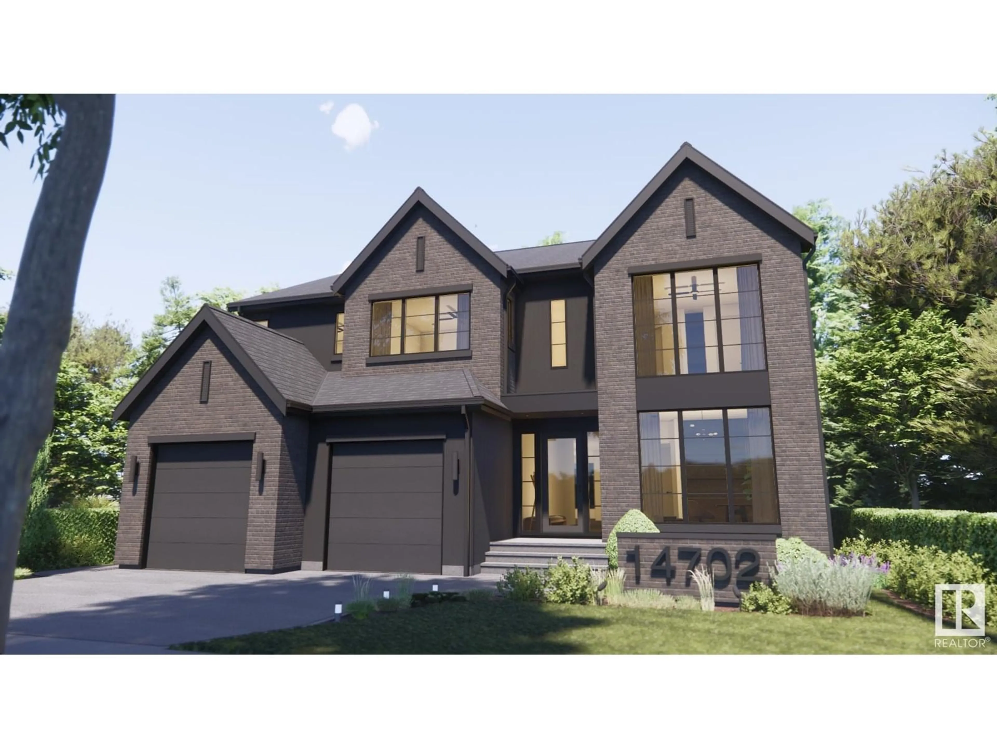 Home with brick exterior material, street for 14702 PARK DR, Edmonton Alberta T5R5V4