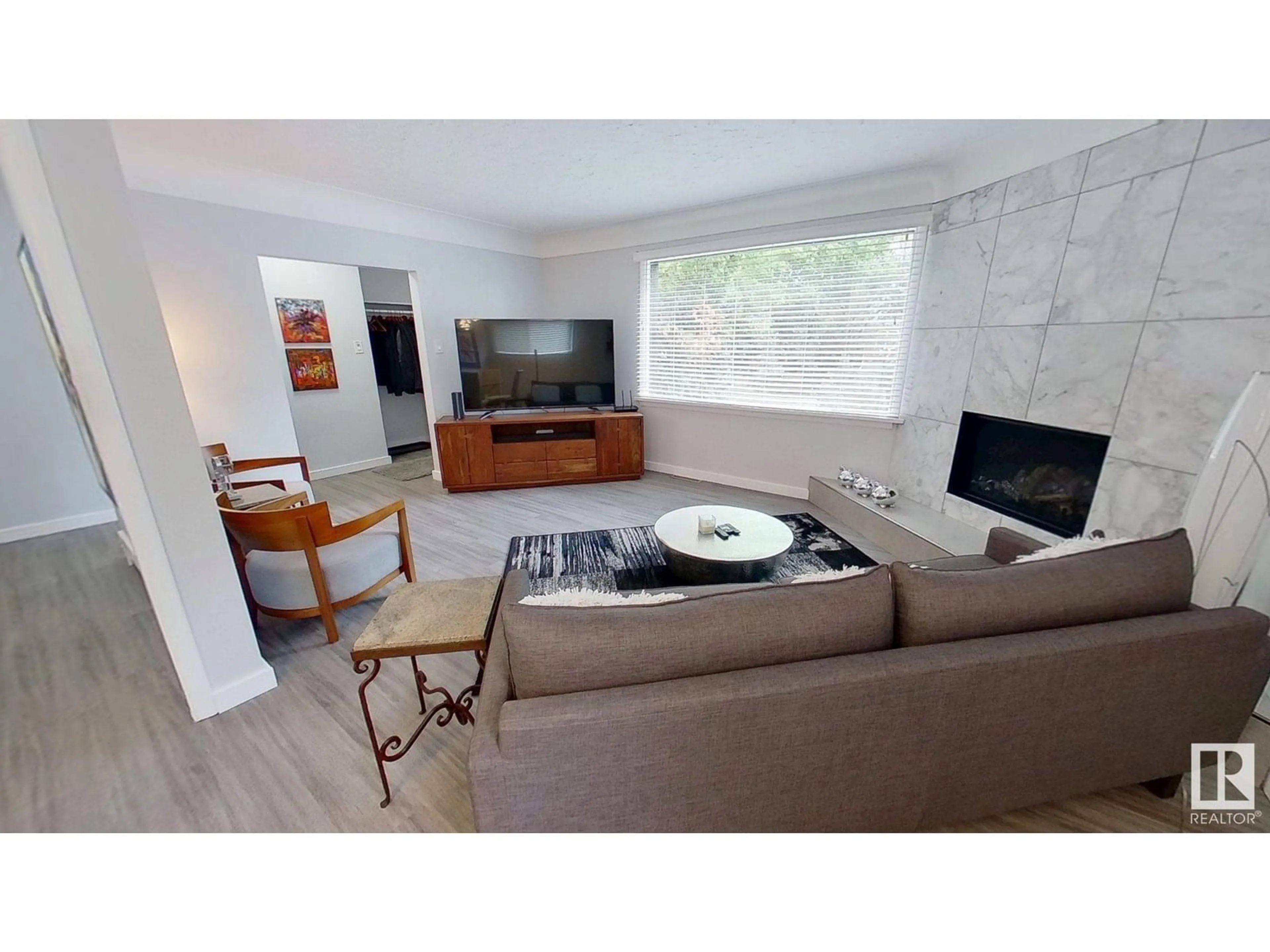 Living room with furniture, unknown for NW - 11708 130 ST, Edmonton Alberta T5J1A1
