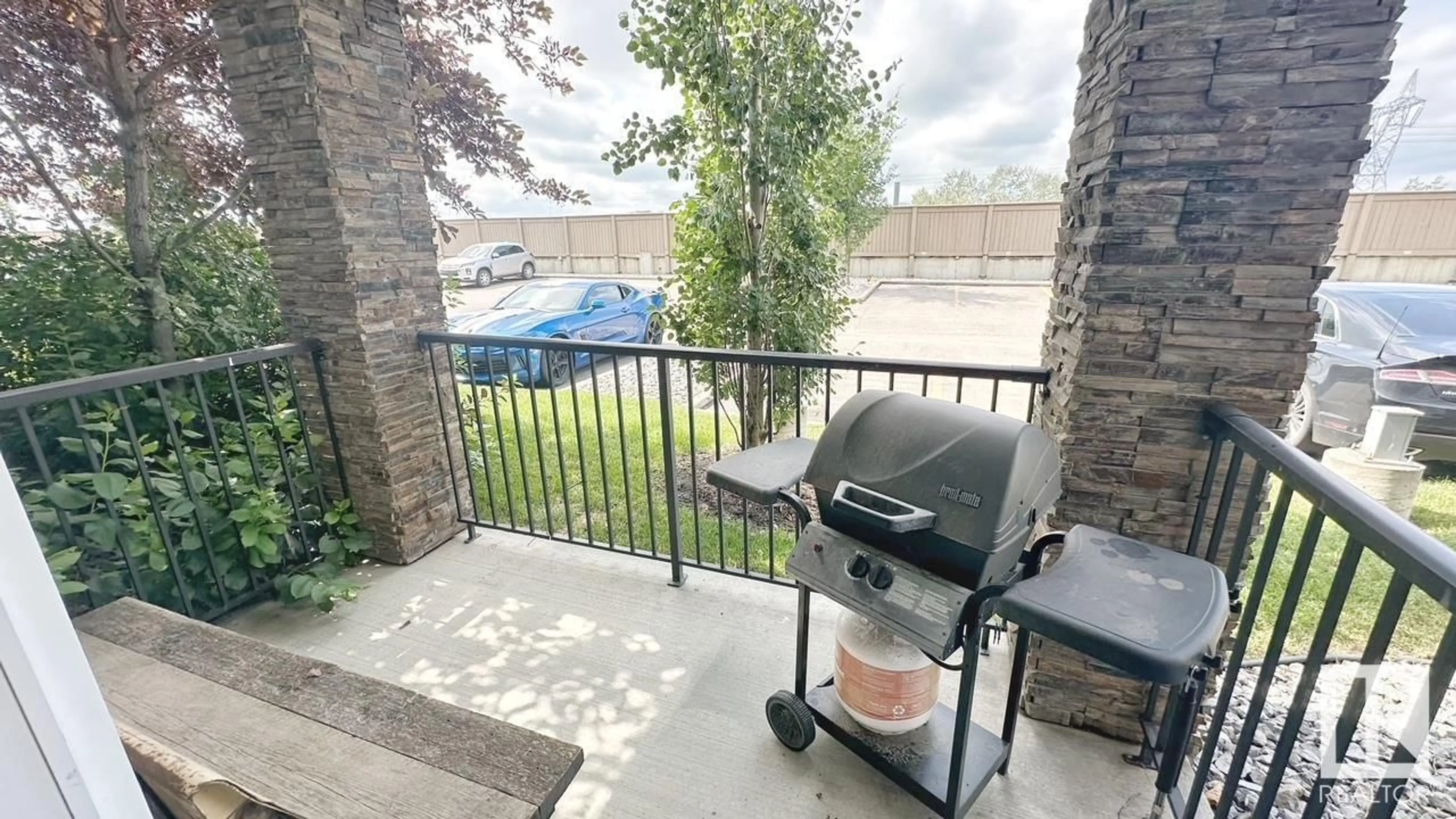 Patio, water/lake/river/ocean view for 9363 - 1112 SIMPSON DR, Edmonton Alberta T6R0N2