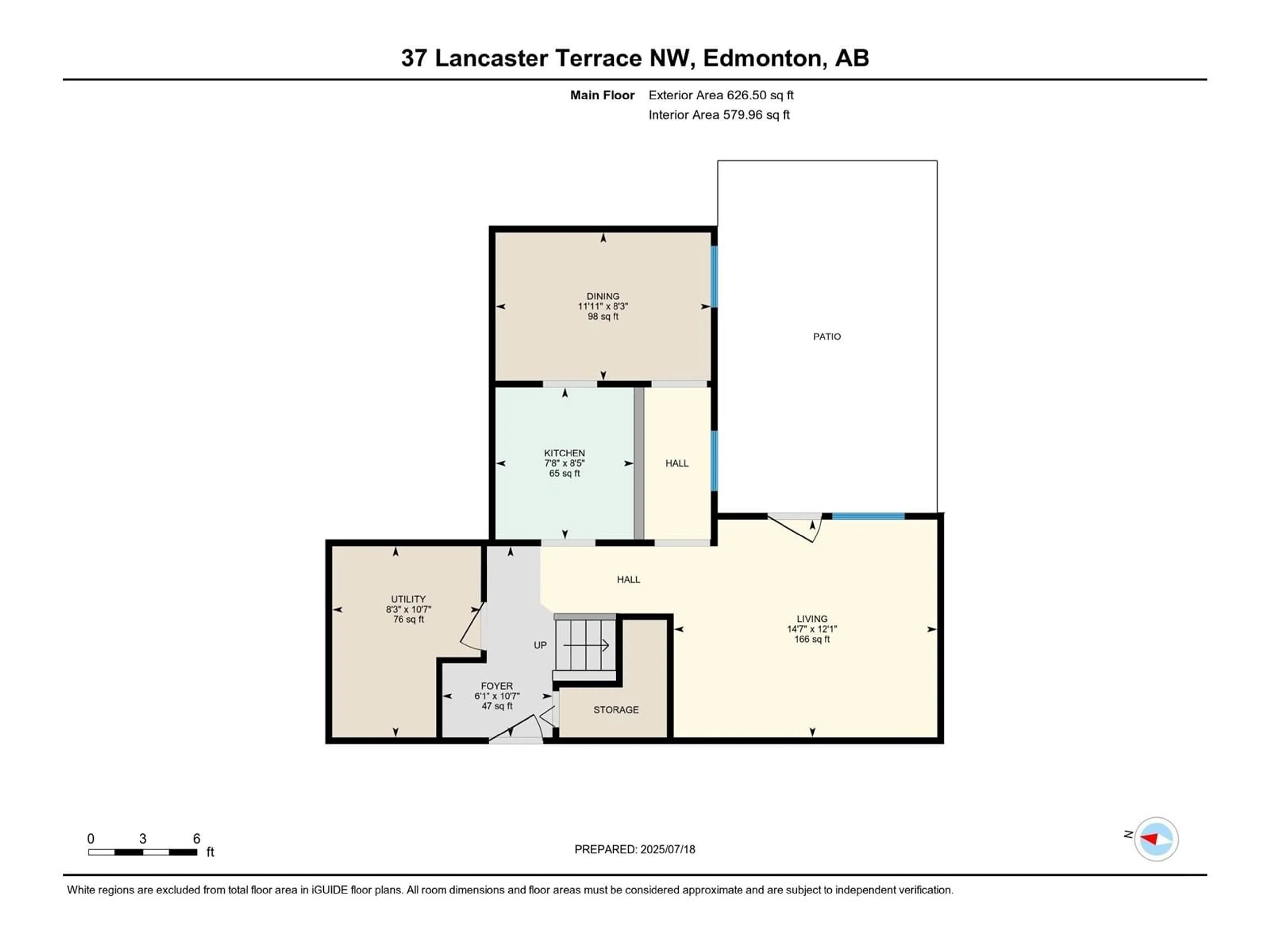 Floor plan for 37 LANCASTER TC, Edmonton Alberta T5X5S3