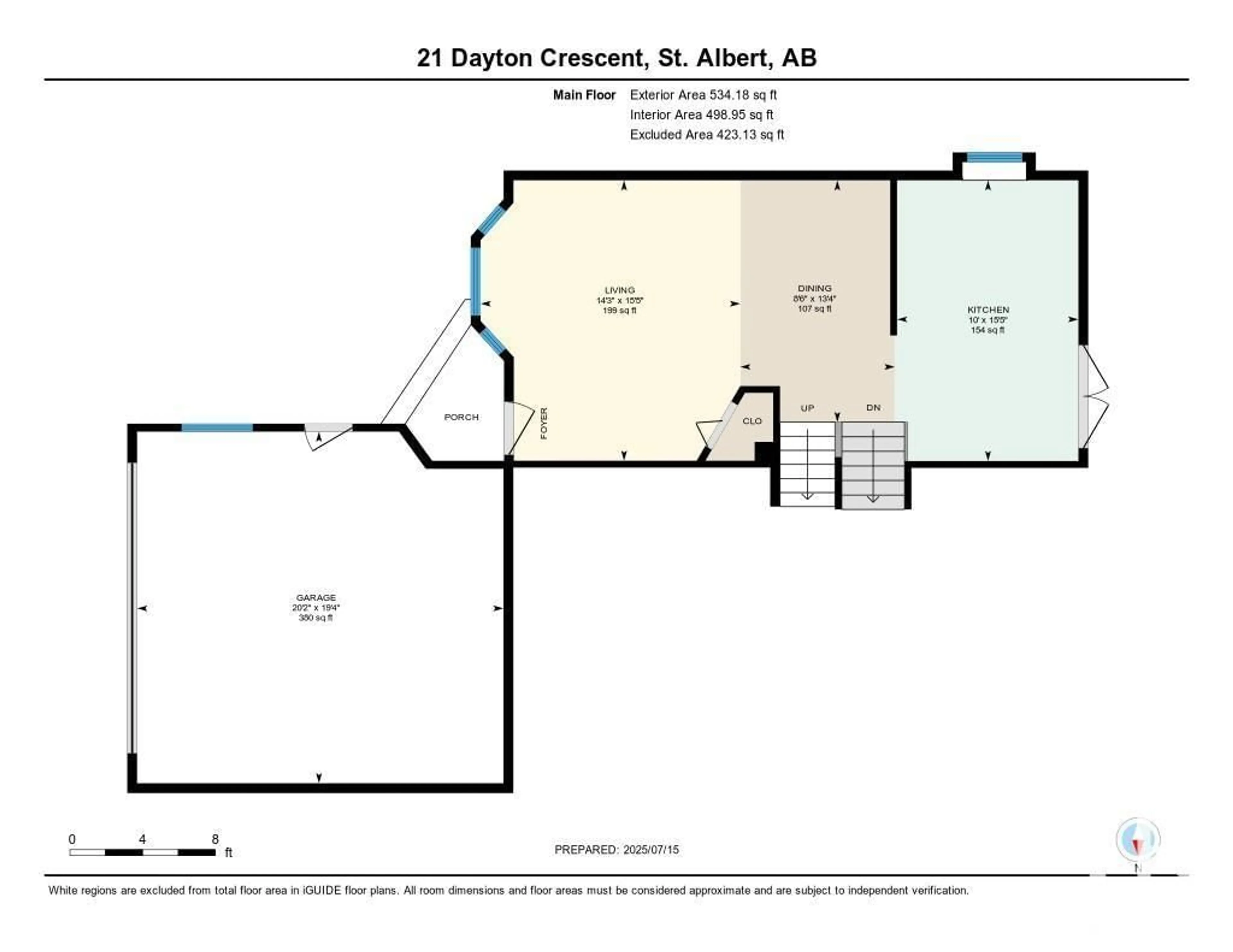 Floor plan for 21 DAYTON CR, St. Albert Alberta T8N4X5