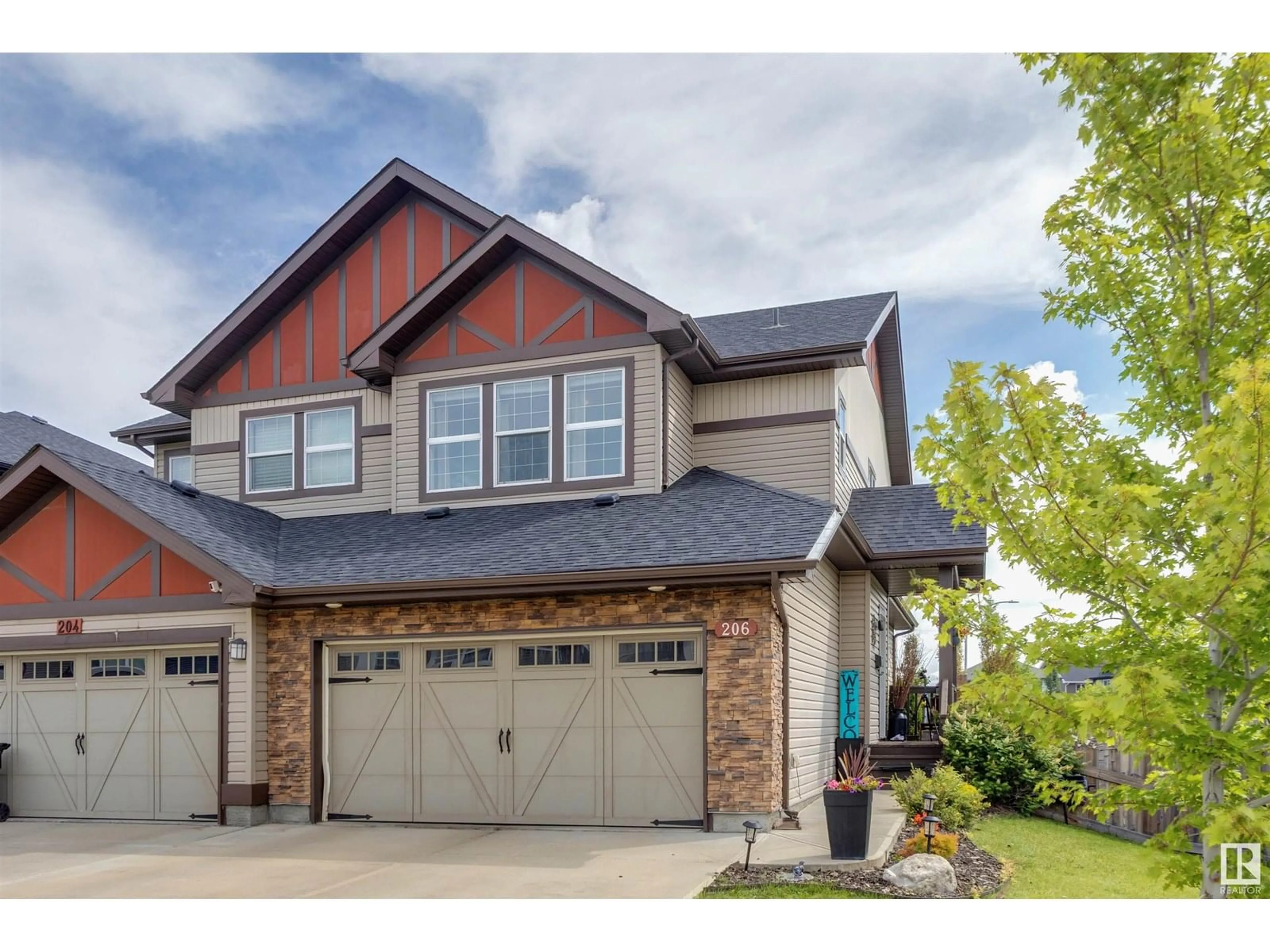 Home with brick exterior material, street for 206 ABERDEEN CR, Sherwood Park Alberta T8H0Z1