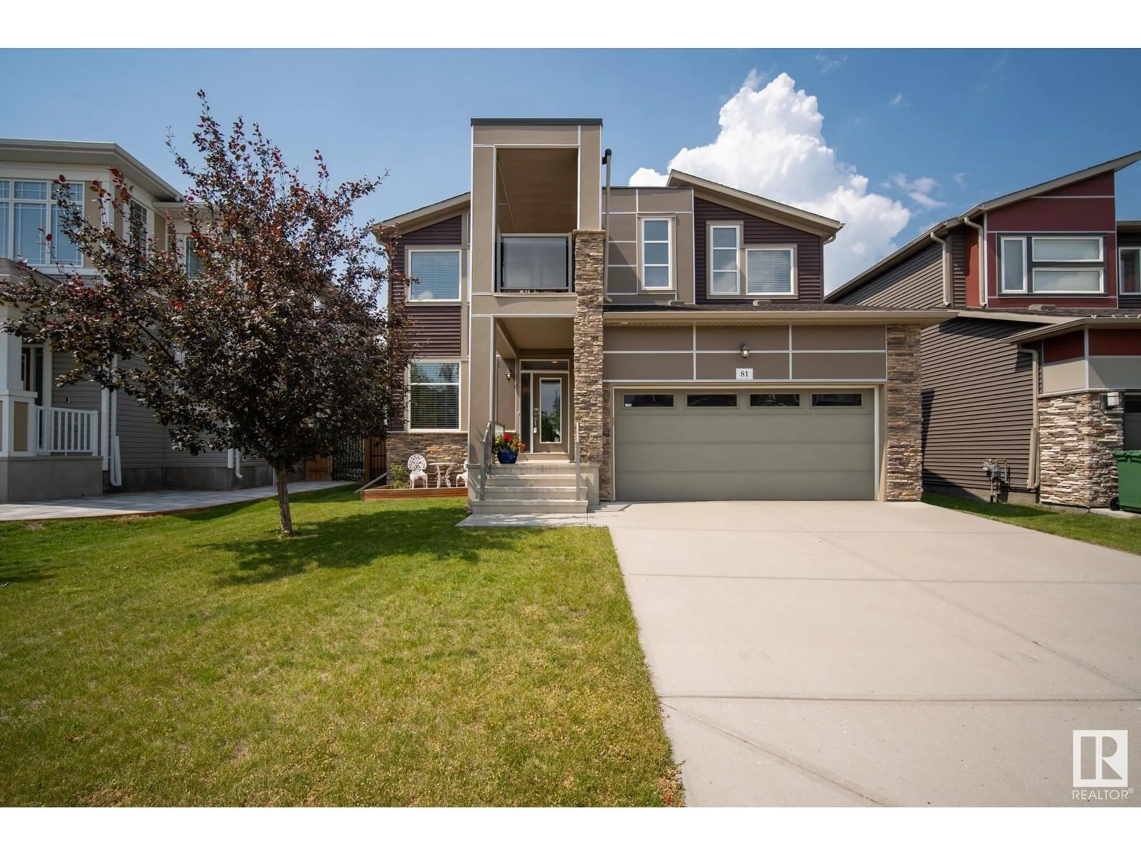 Home with brick exterior material, street for 81 ROSEMOUNT BV, Beaumont Alberta T4X1Z5