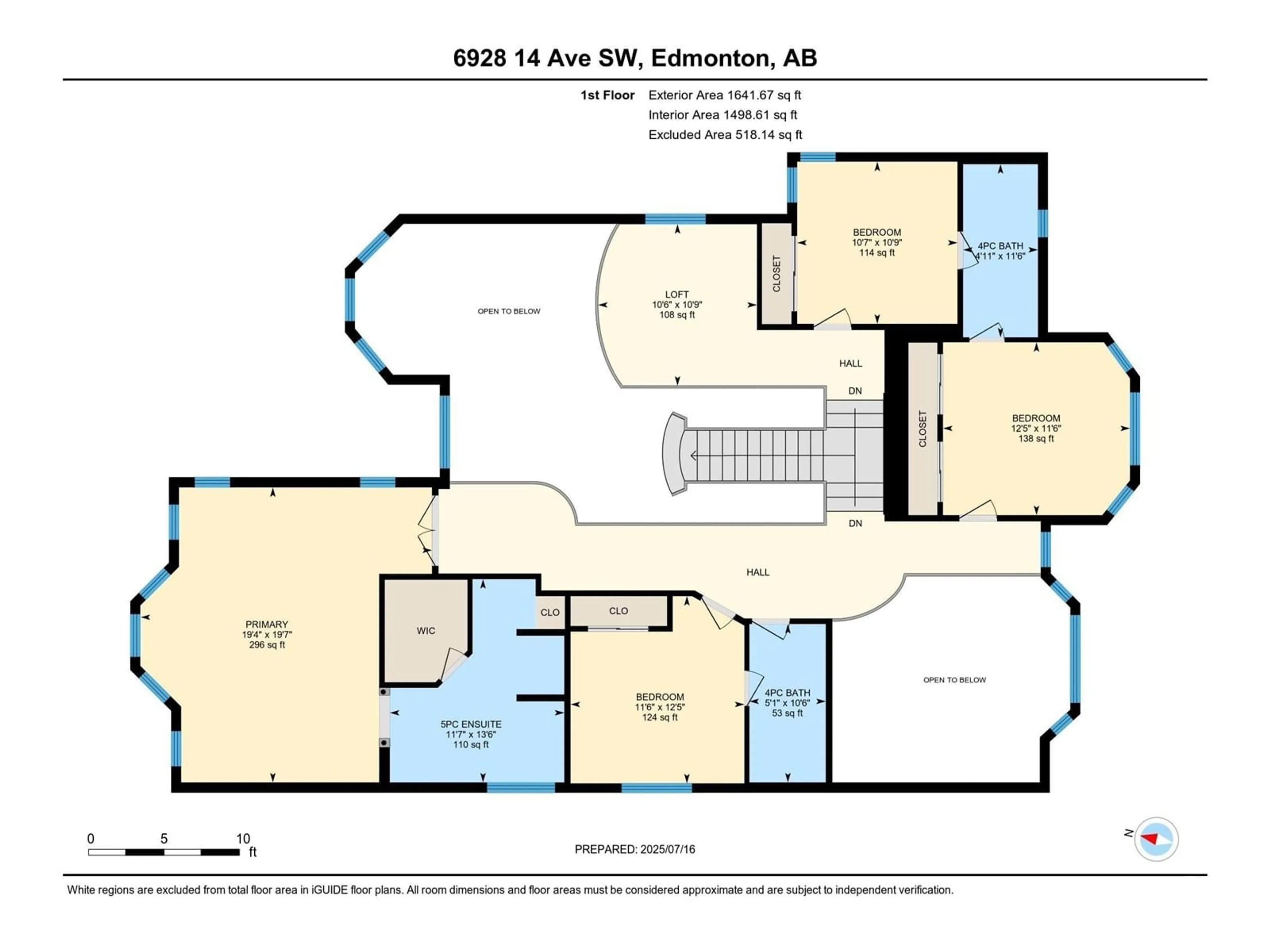Floor plan for 6928 14 AV, Edmonton Alberta T6L1L3