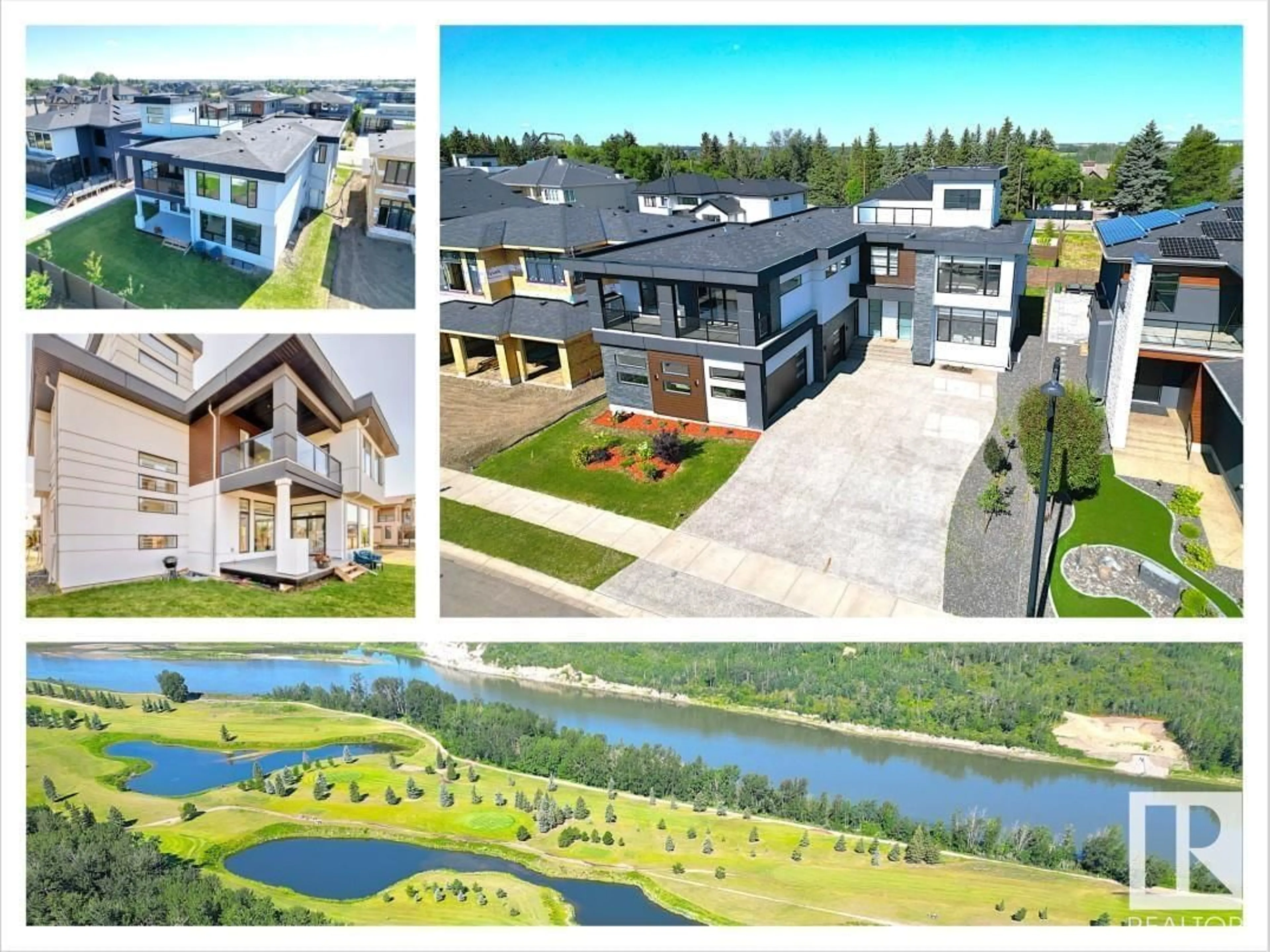 A pic from outside/outdoor area/front of a property/back of a property/a pic from drone, water/lake/river/ocean view for 2747 WHEATON DR, Edmonton Alberta T6W2M5