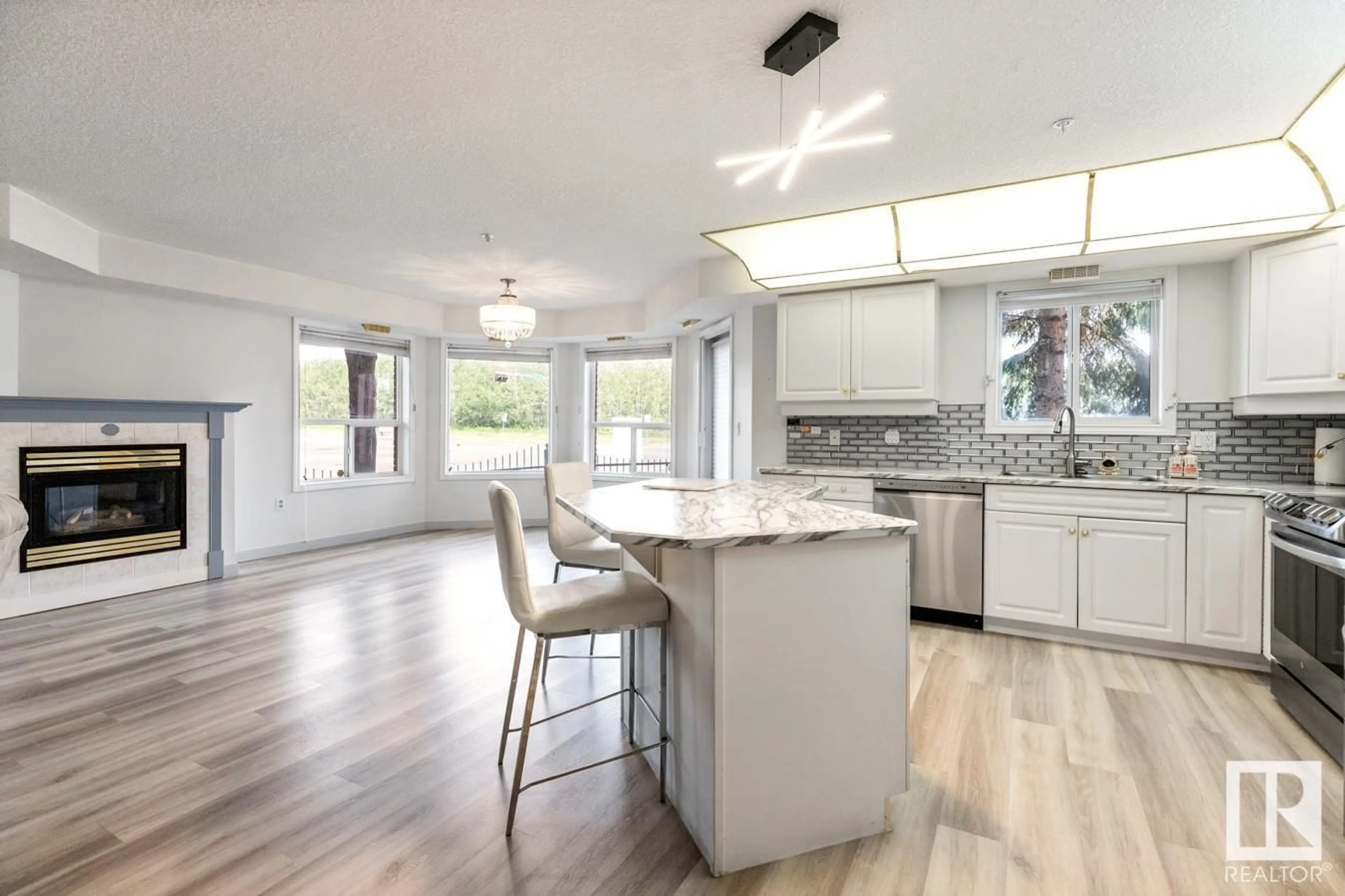 Open concept kitchen, unknown for #106 - 6703 172 ST, Edmonton Alberta T5T6H9