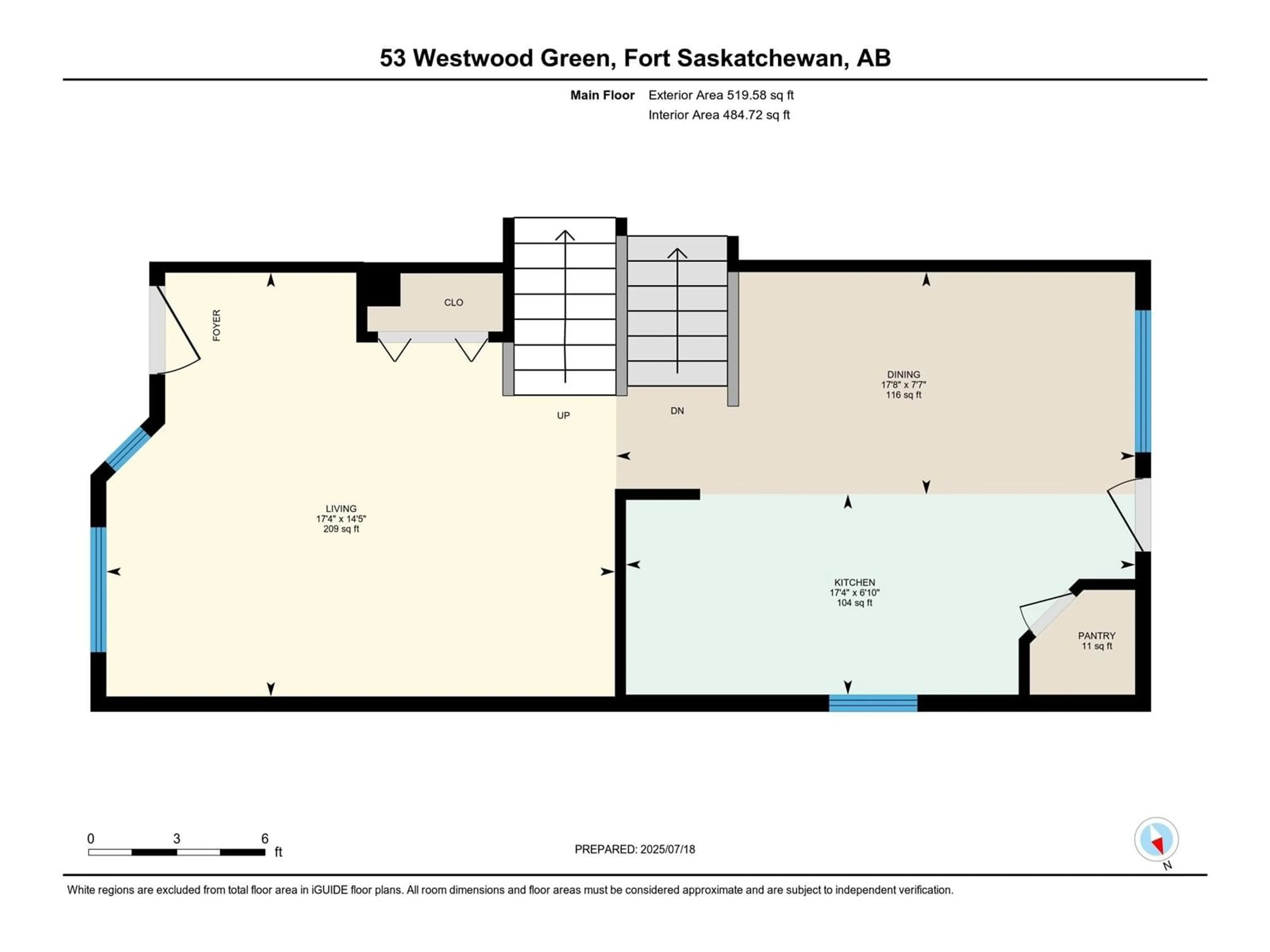 Floor plan for 53 WESTWOOD GR, Fort Saskatchewan Alberta T8L4G3