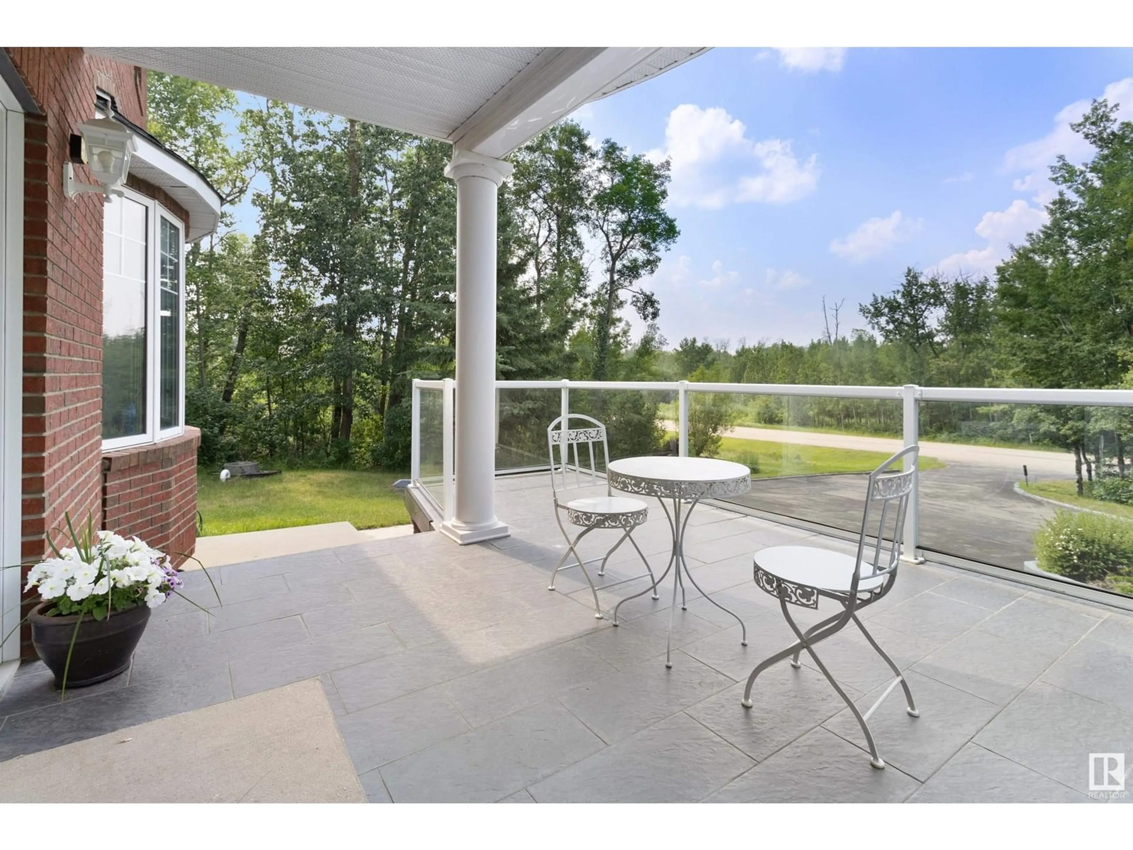Patio, water/lake/river/ocean view for 338 - 52147 RGE RD 231, Rural Strathcona County Alberta T8B1A4
