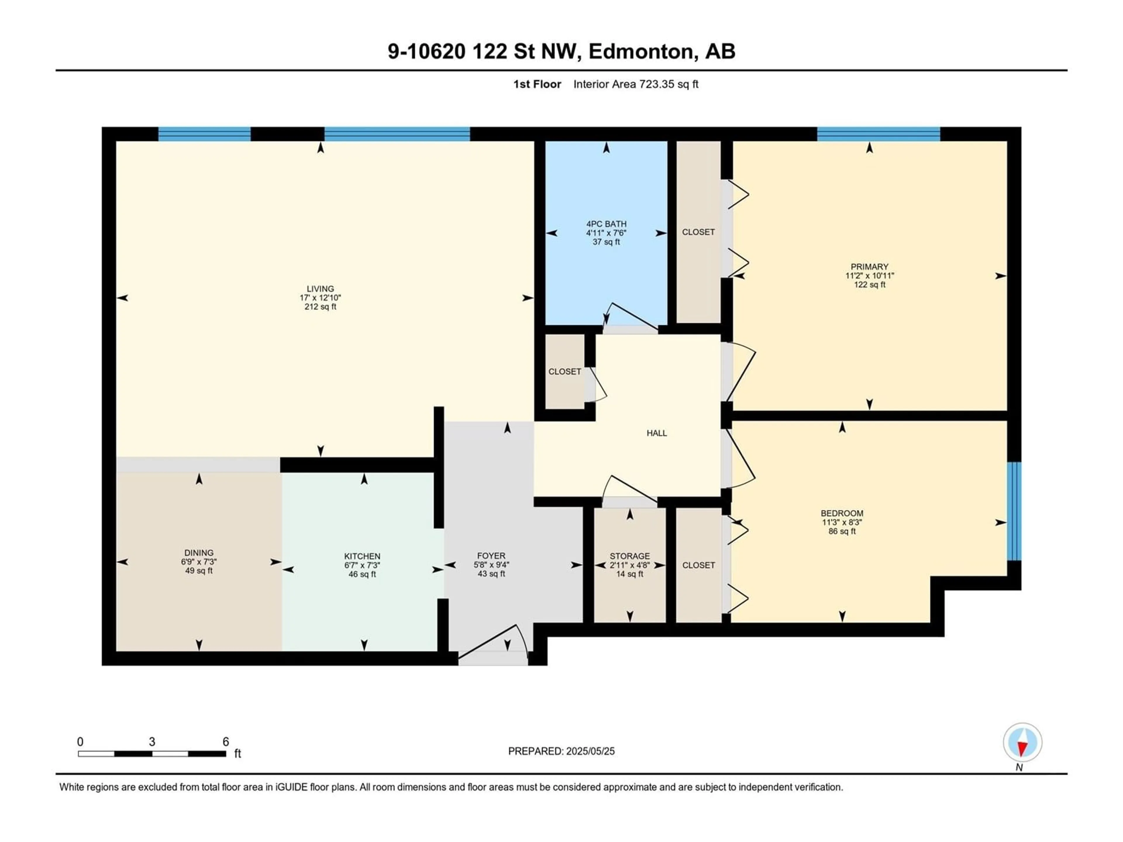 Floor plan for #9 - 10620 122 ST, Edmonton Alberta T5N1M8