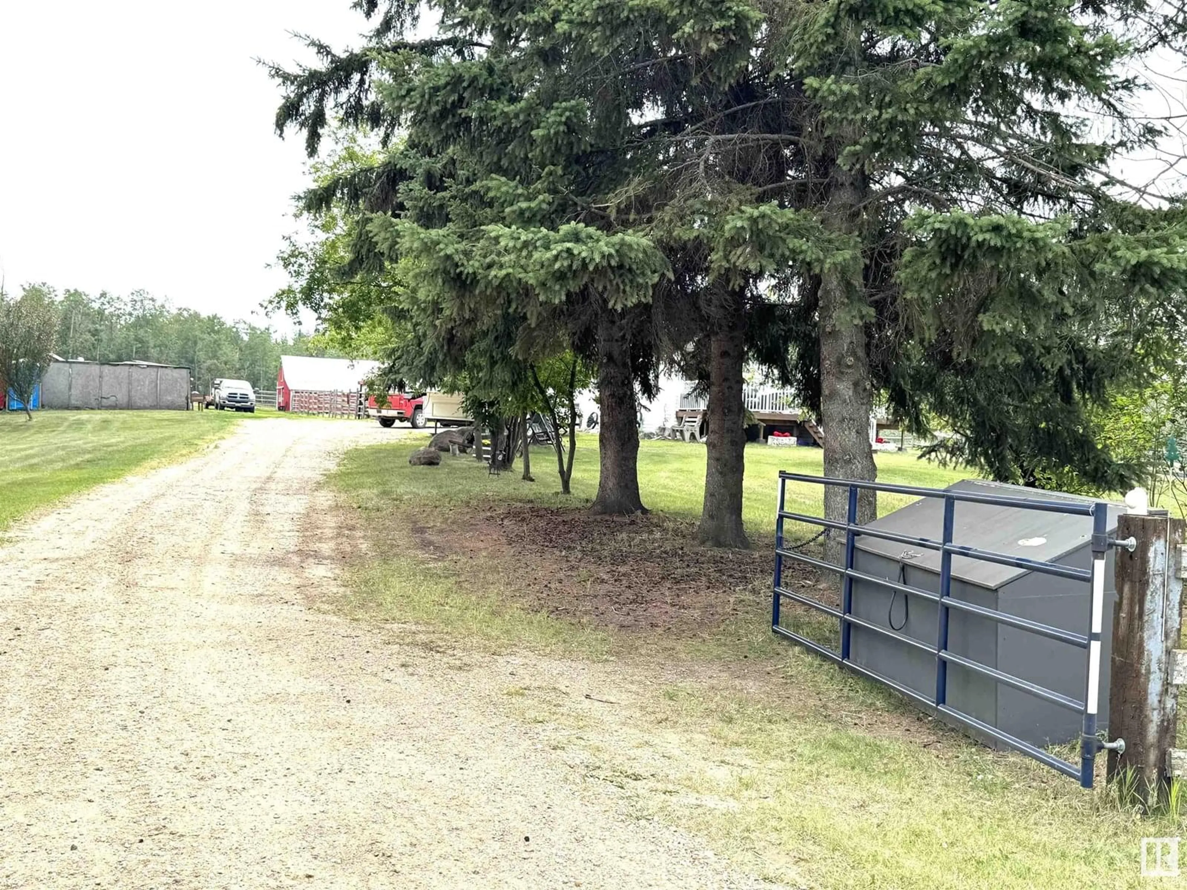 A pic from outside/outdoor area/front of a property/back of a property/a pic from drone, street for 23005 TWP ROAD 572, Rural Sturgeon County Alberta T0A1N5