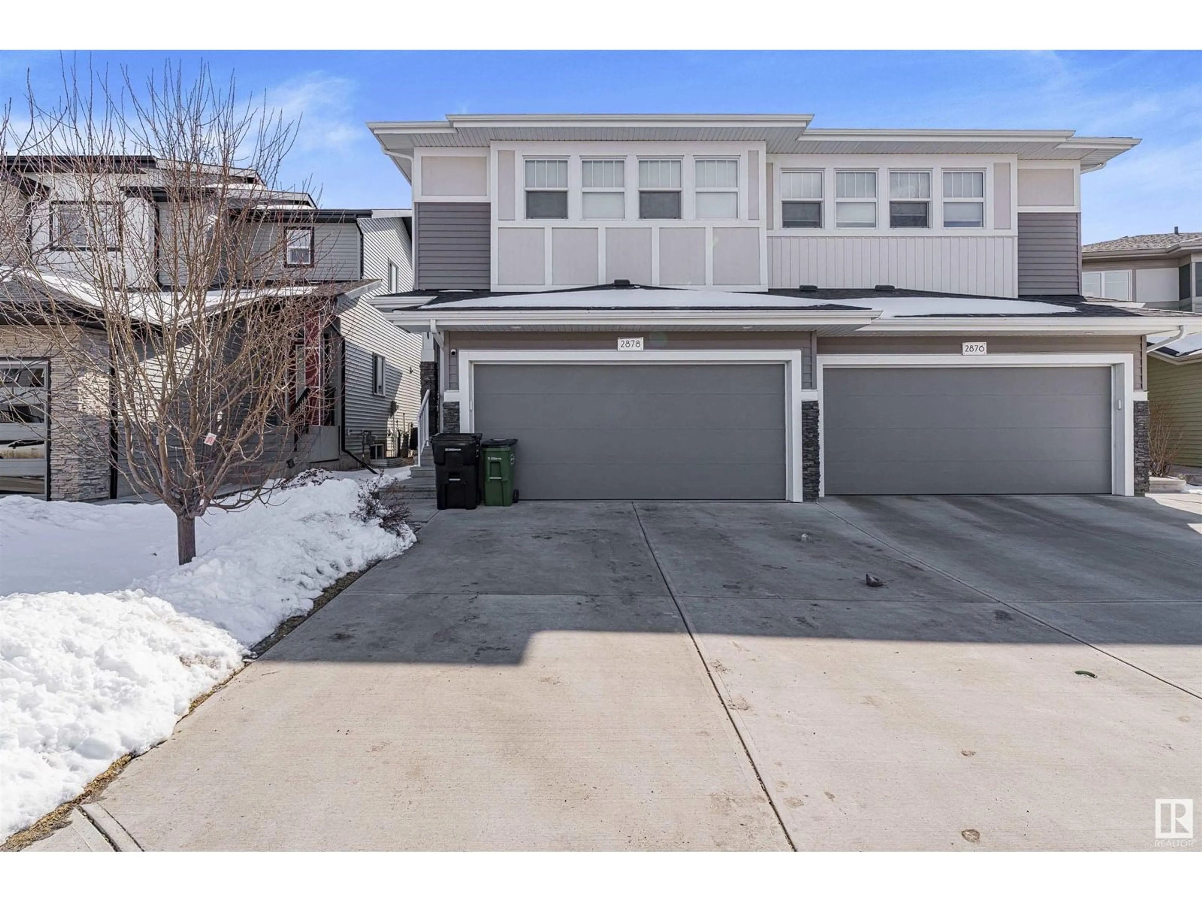 A pic from outside/outdoor area/front of a property/back of a property/a pic from drone, street for 2878 KOSHAL CR, Edmonton Alberta T6W3J8