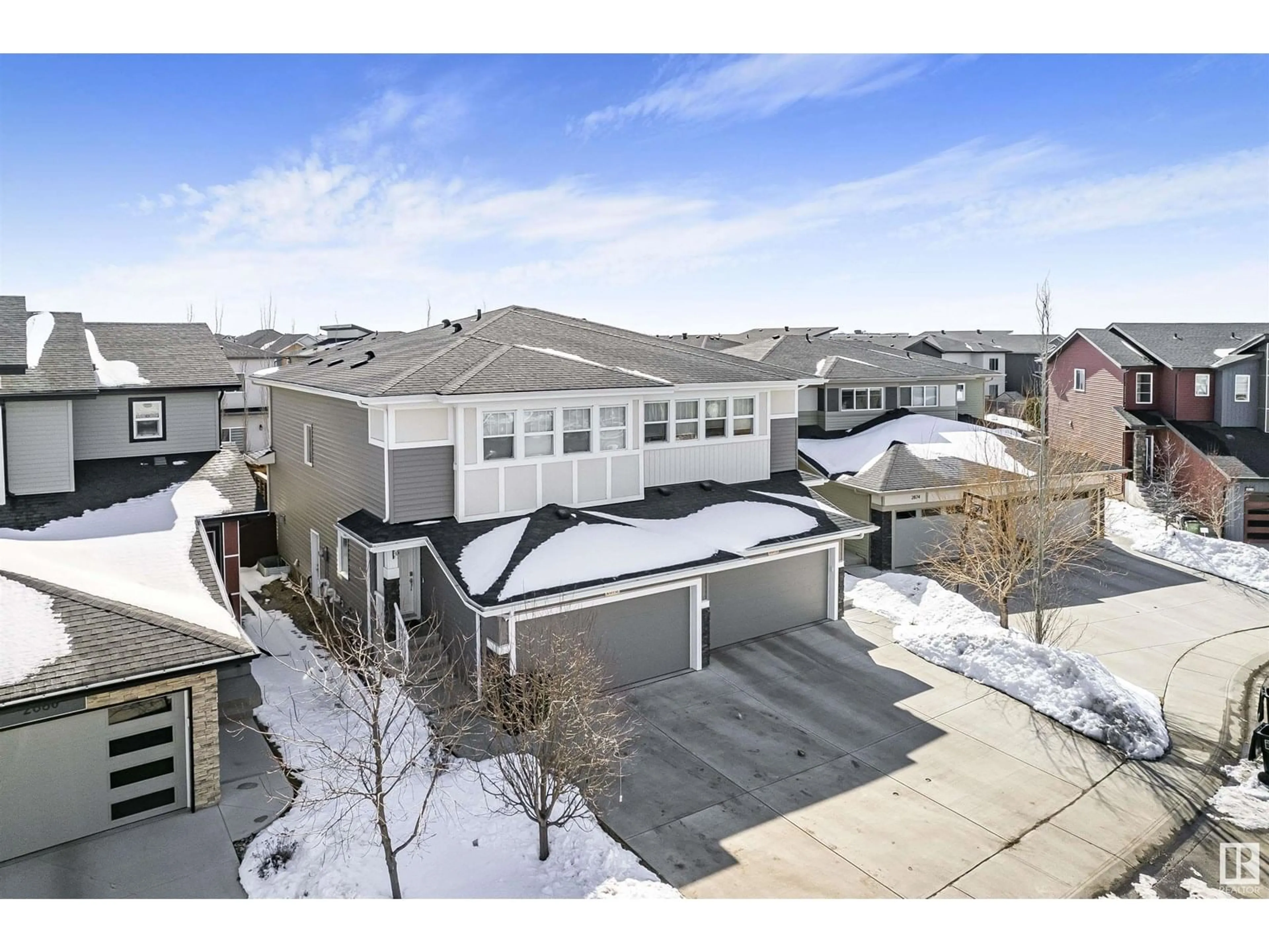 A pic from outside/outdoor area/front of a property/back of a property/a pic from drone, unknown for 2878 KOSHAL CR, Edmonton Alberta T6W3J8