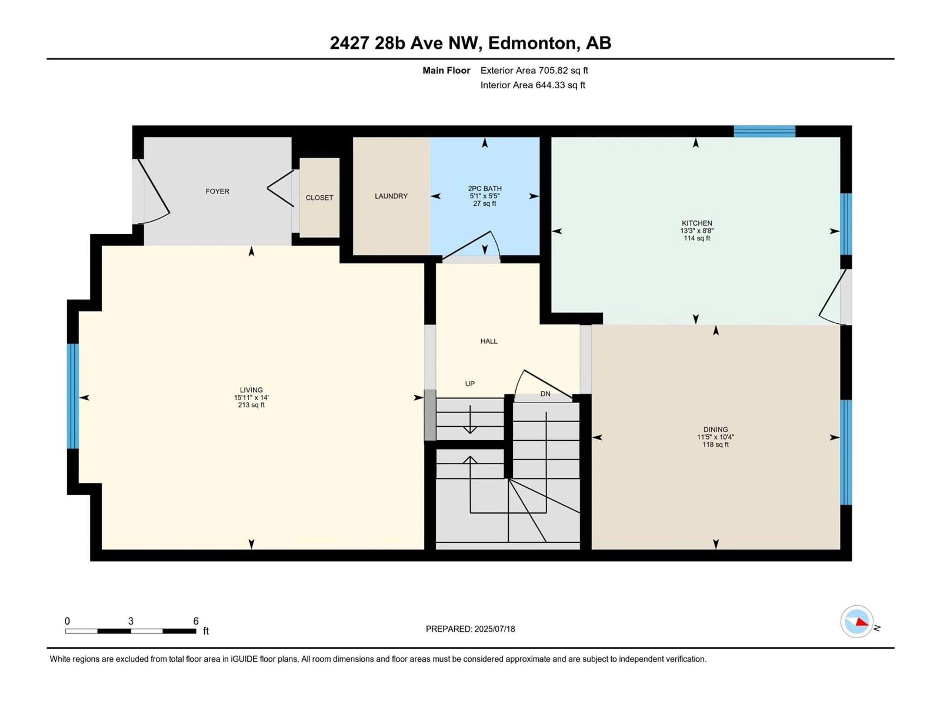 Floor plan for NW - 2427 28B AV, Edmonton Alberta T6T2A3