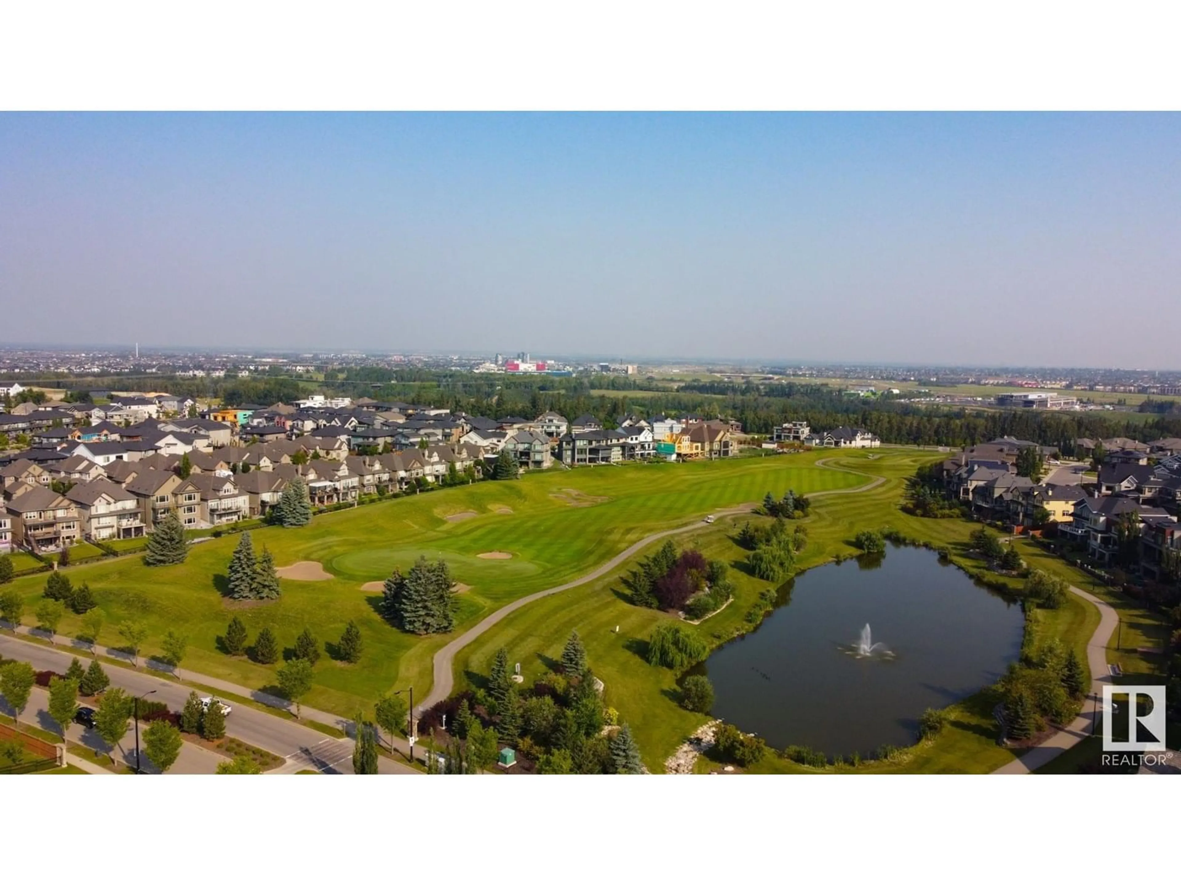 A pic from outside/outdoor area/front of a property/back of a property/a pic from drone, water/lake/river/ocean view for 1025 HUCKELL PL, Edmonton Alberta T6W3B7