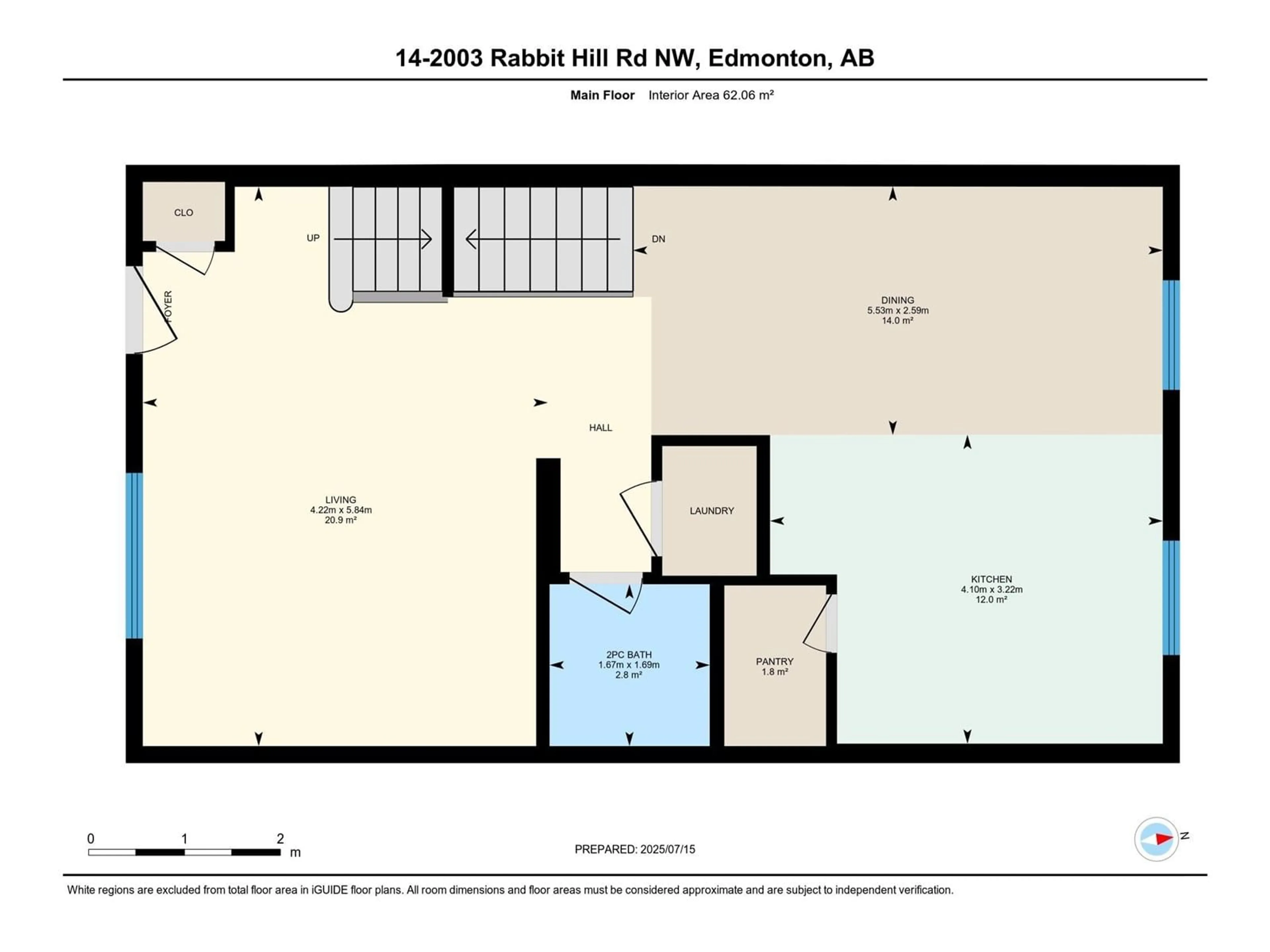 Floor plan for #14 - 2003 RABBIT HILL RD, Edmonton Alberta T6R0R7