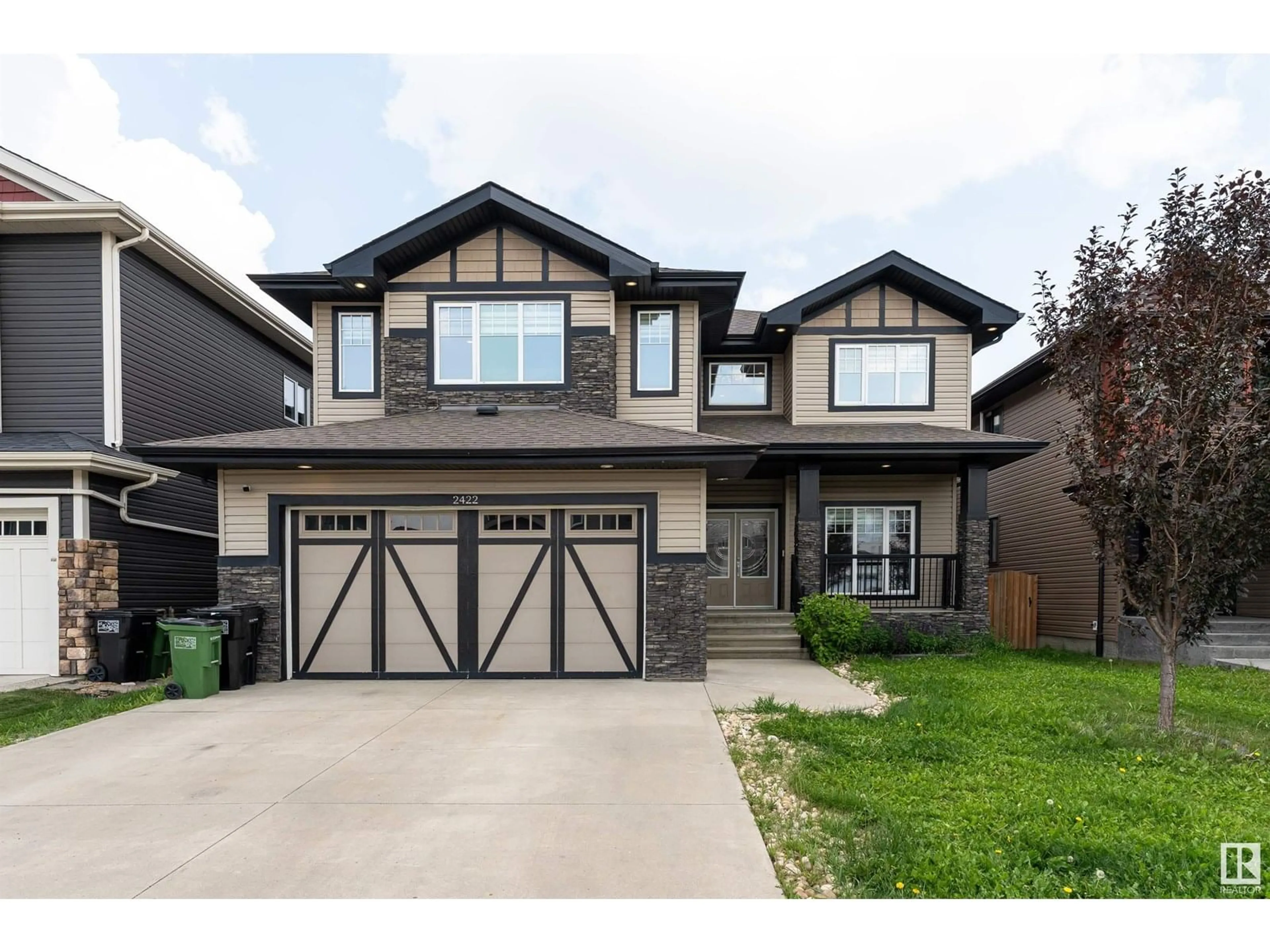Home with brick exterior material, street for 2422 ASHCRAFT CR, Edmonton Alberta T6W2M9