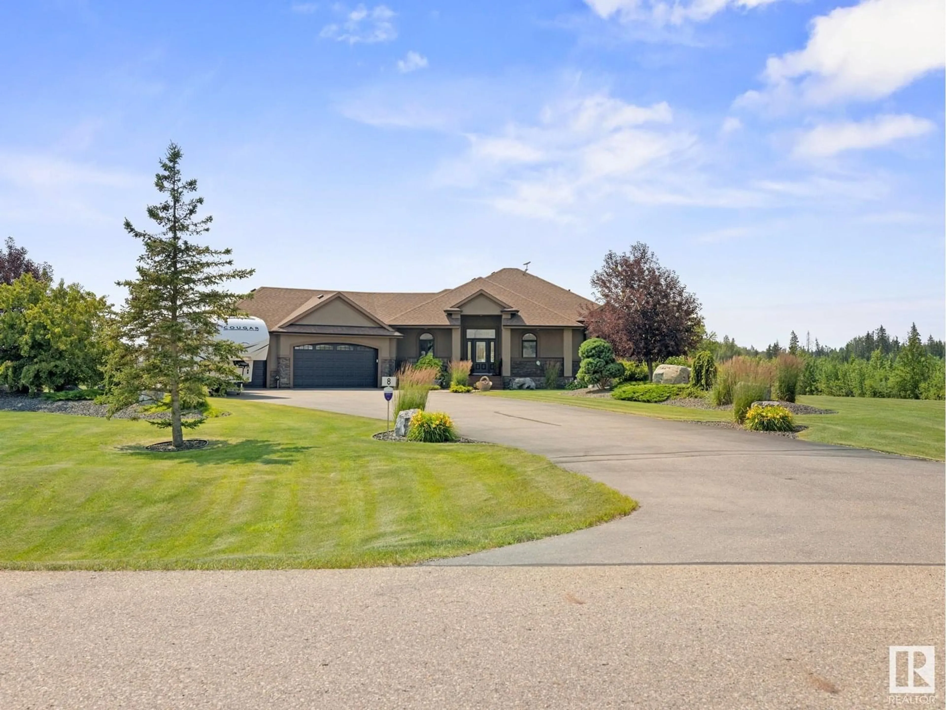 A pic from outside/outdoor area/front of a property/back of a property/a pic from drone, unknown for #8 - 27320 TWP ROAD 534, Rural Parkland County Alberta T7X3R9